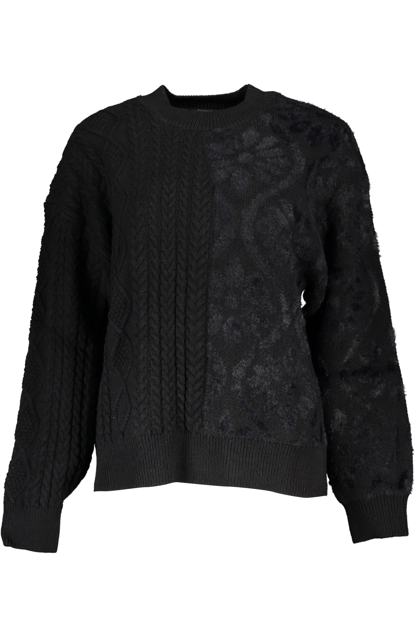 DESIGUAL MAGLIONE DONNA NERO