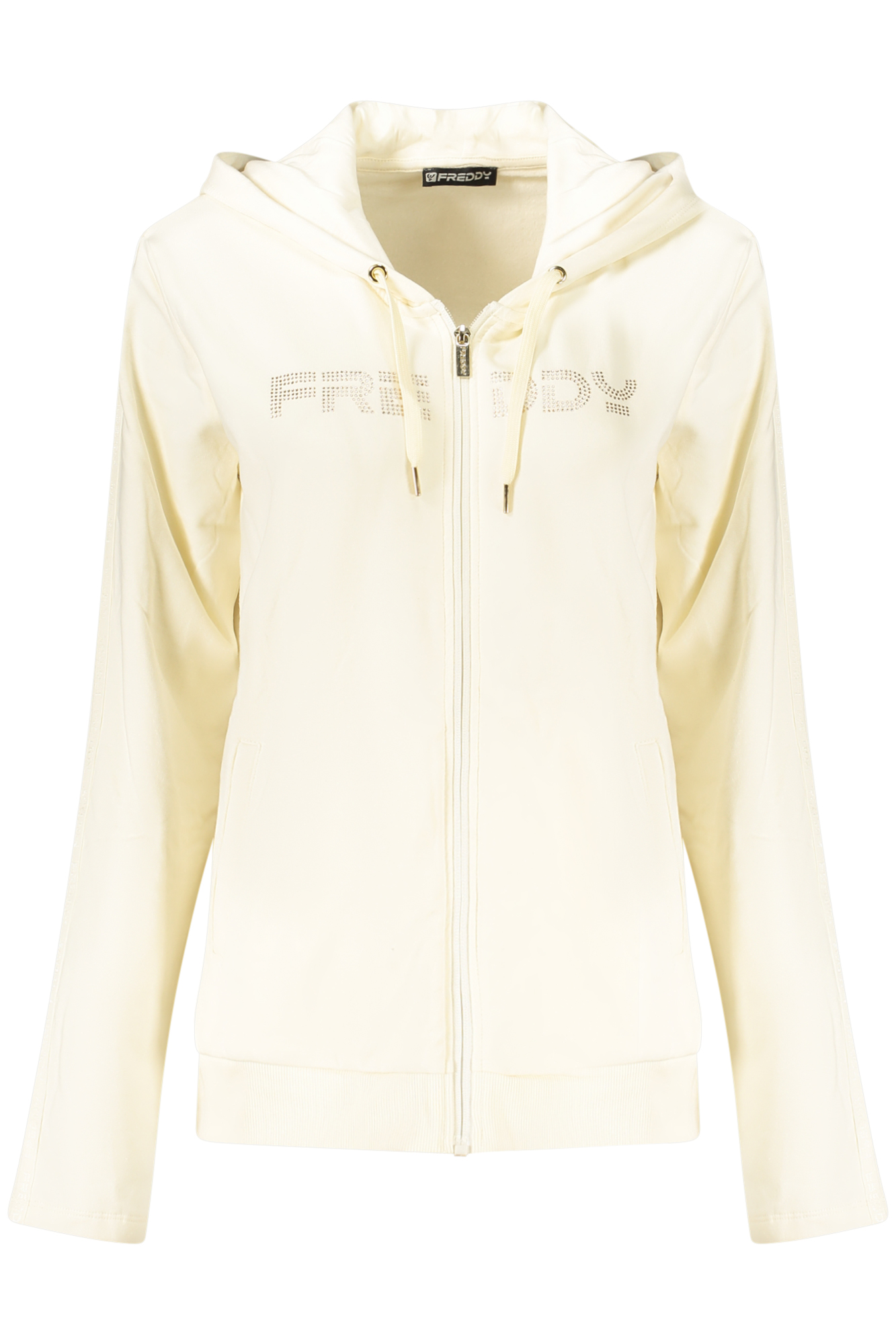 FREDDY FELPA CON ZIP DONNA BIANCO