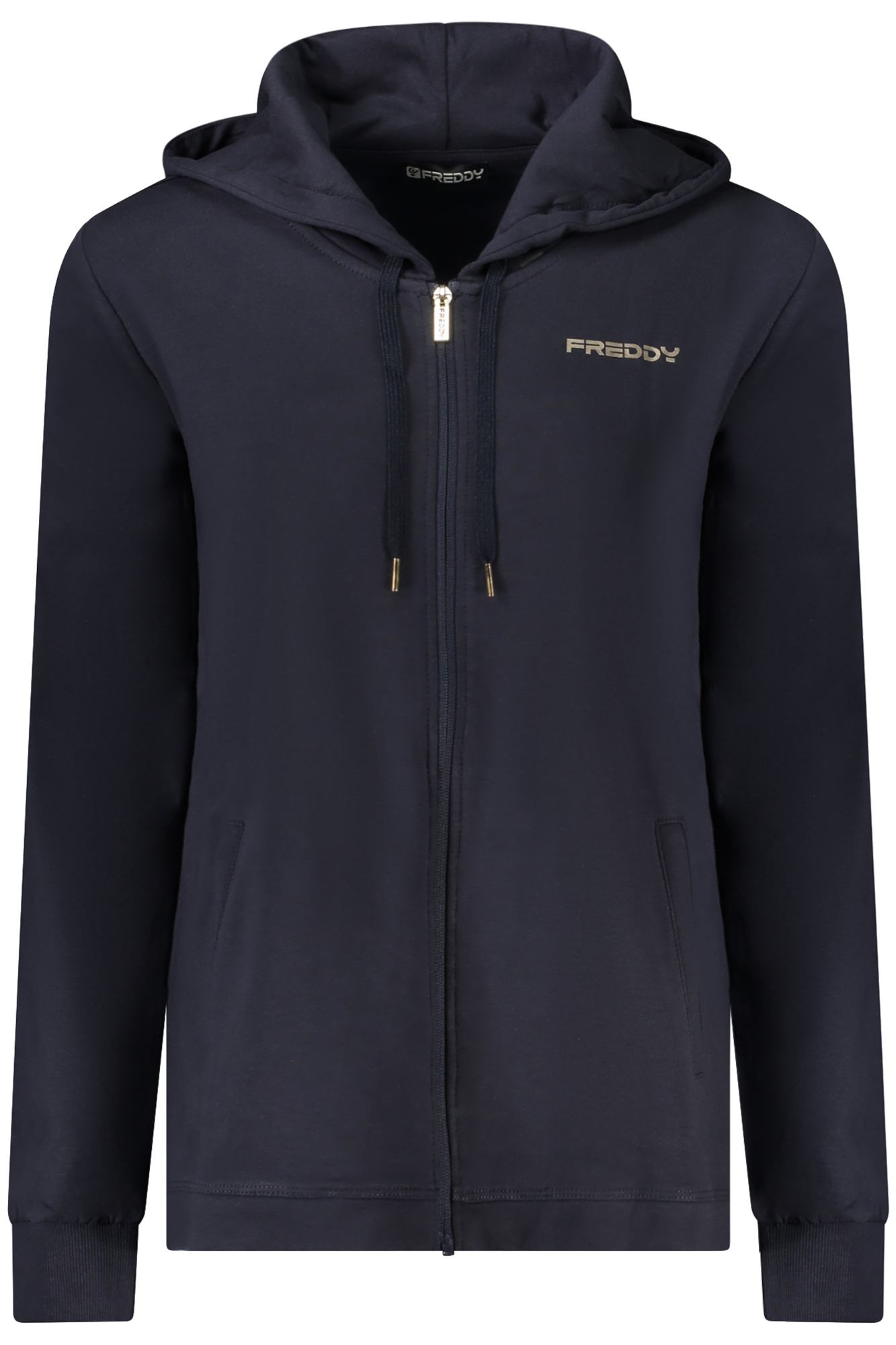 FREDDY FELPA CON ZIP DONNA BLU