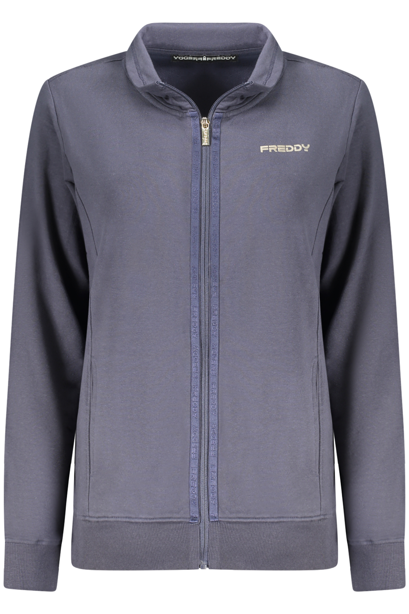 FREDDY FELPA CON ZIP DONNA BLU