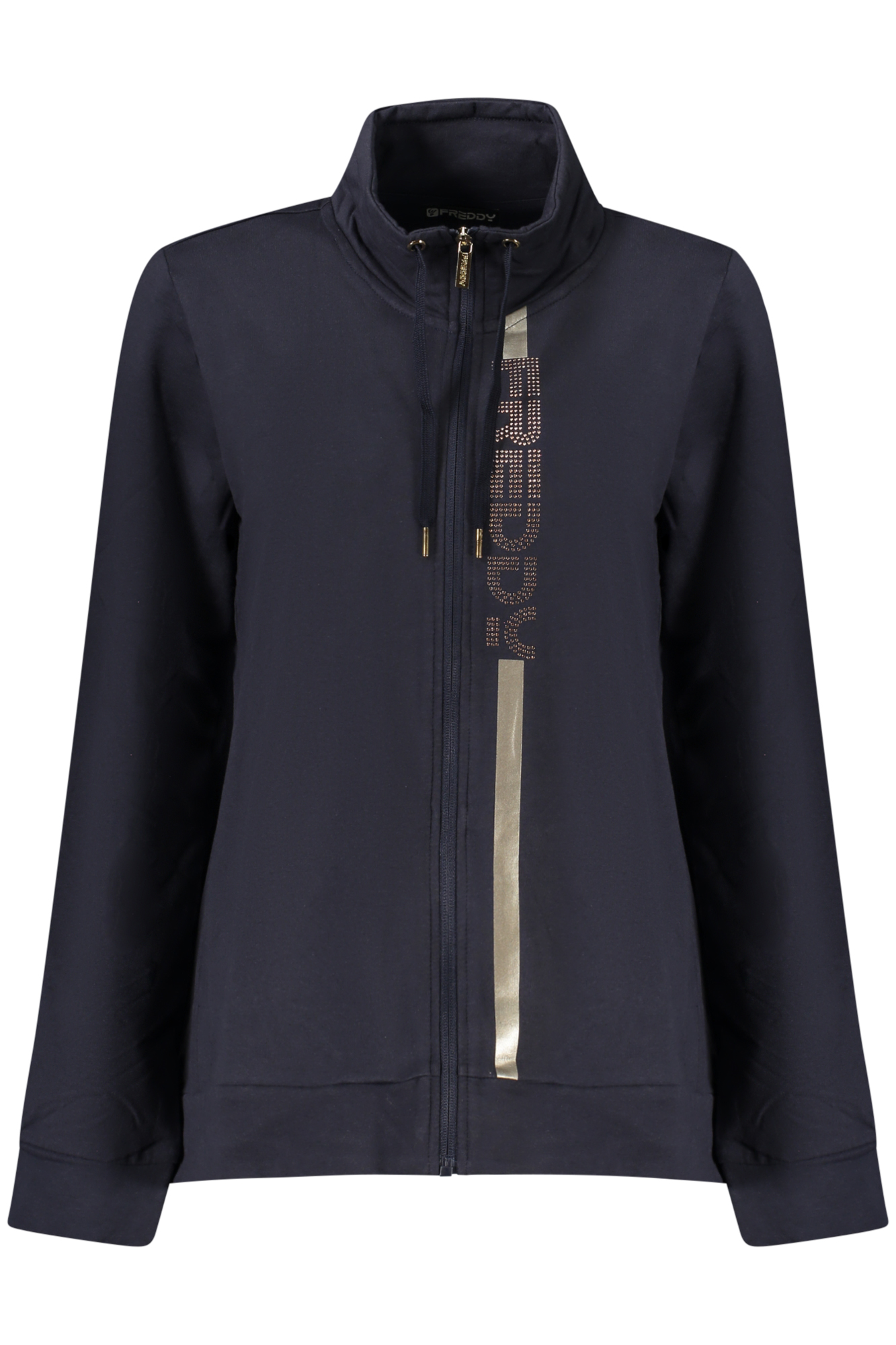 FREDDY FELPA CON ZIP DONNA BLU