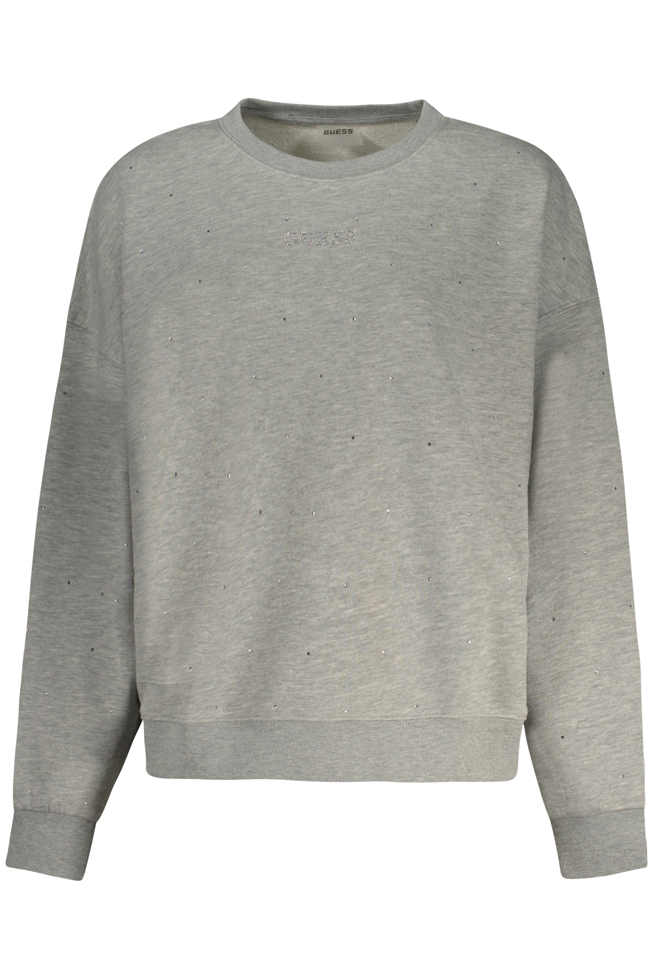GUESS JEANS FELPA SENZA ZIP DONNA GRIGIO