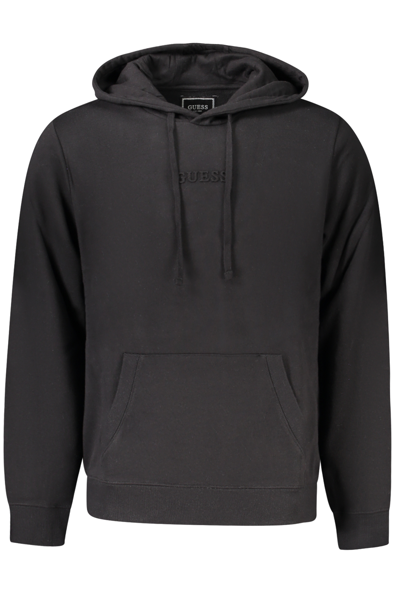 GUESS JEANS FELPA SENZA ZIP UOMO NERO