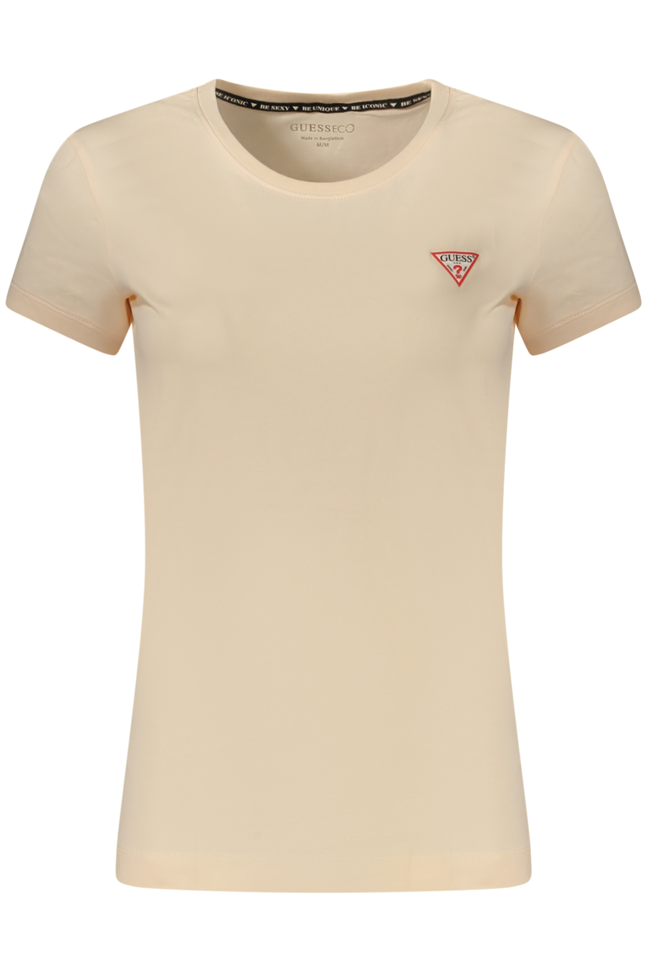 GUESS JEANS T-SHIRT MANICHE CORTE DONNA ROSA