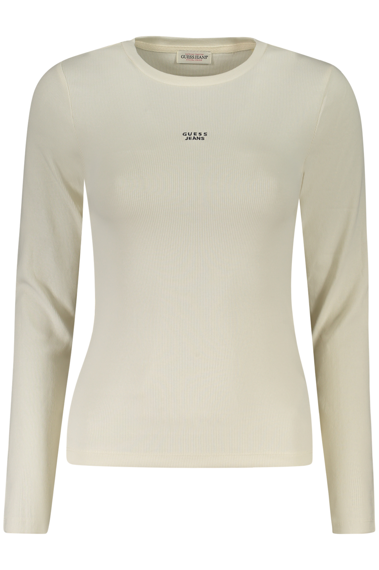 GUESS JEANS T-SHIRT MANICHE LUNGHE DONNA BIANCO