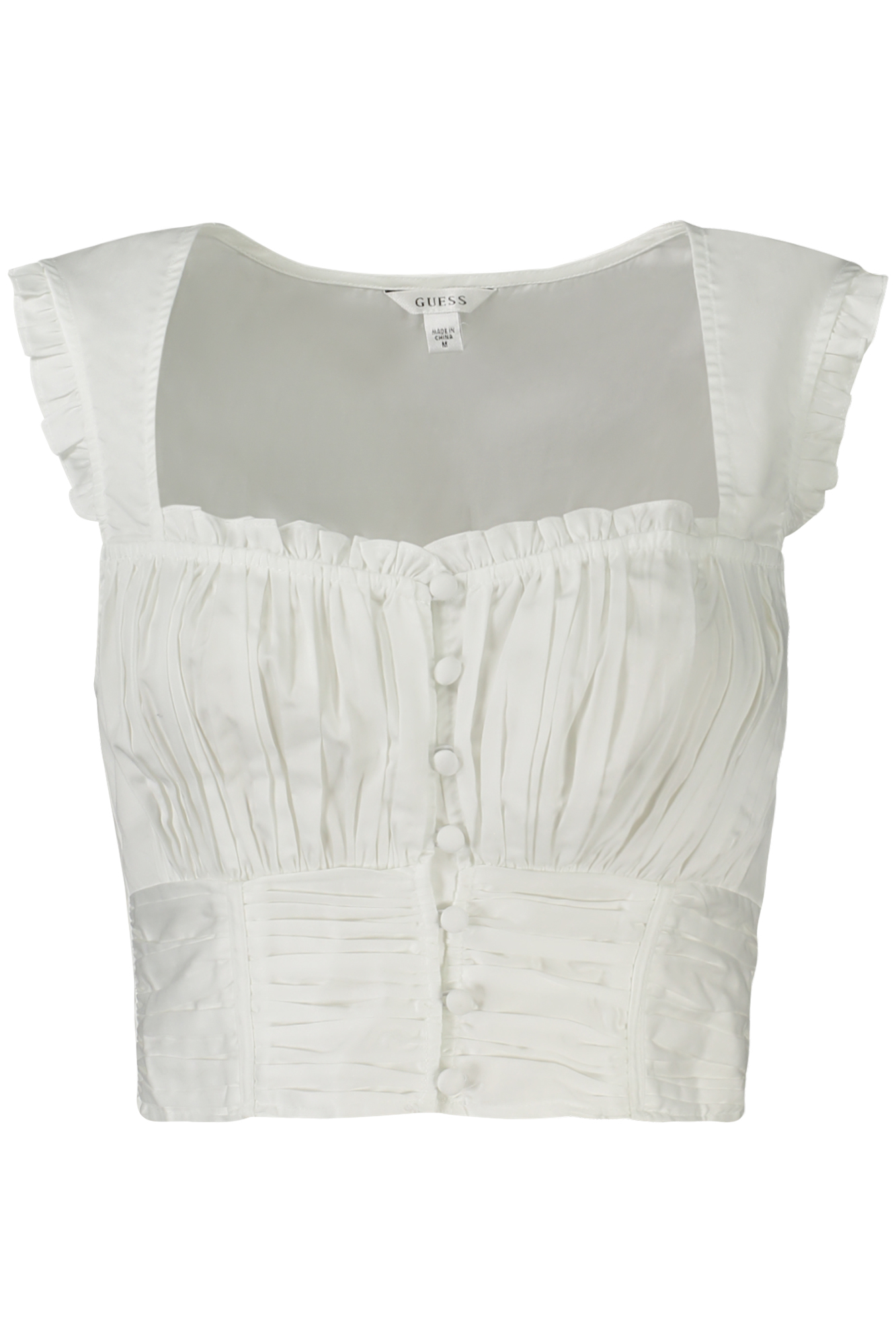 GUESS JEANS TOP DONNA BIANCO