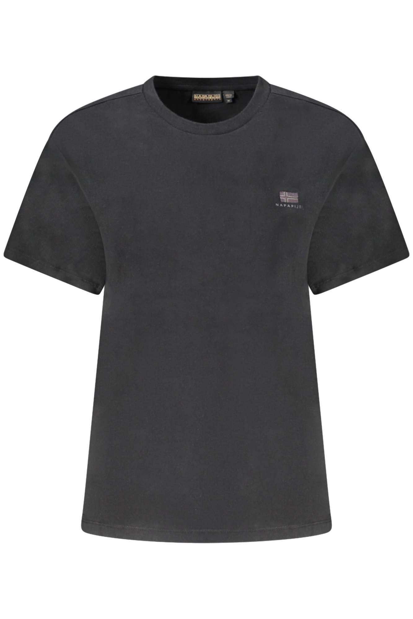 NAPAPIJRI T-SHIRT MANICHE CORTE DONNA NERO