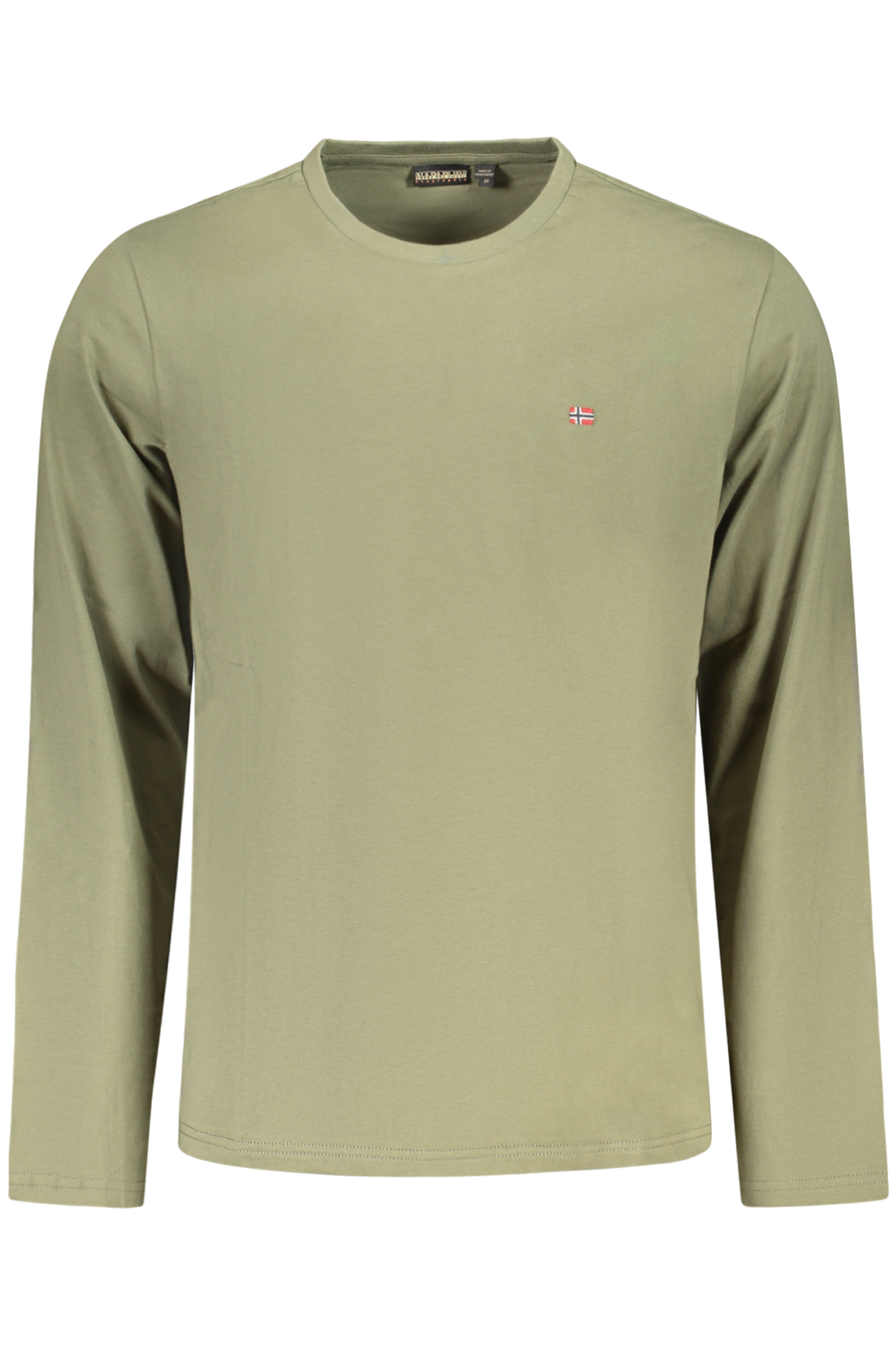 NAPAPIJRI T-SHIRT MANICHE LUNGHE UOMO VERDE