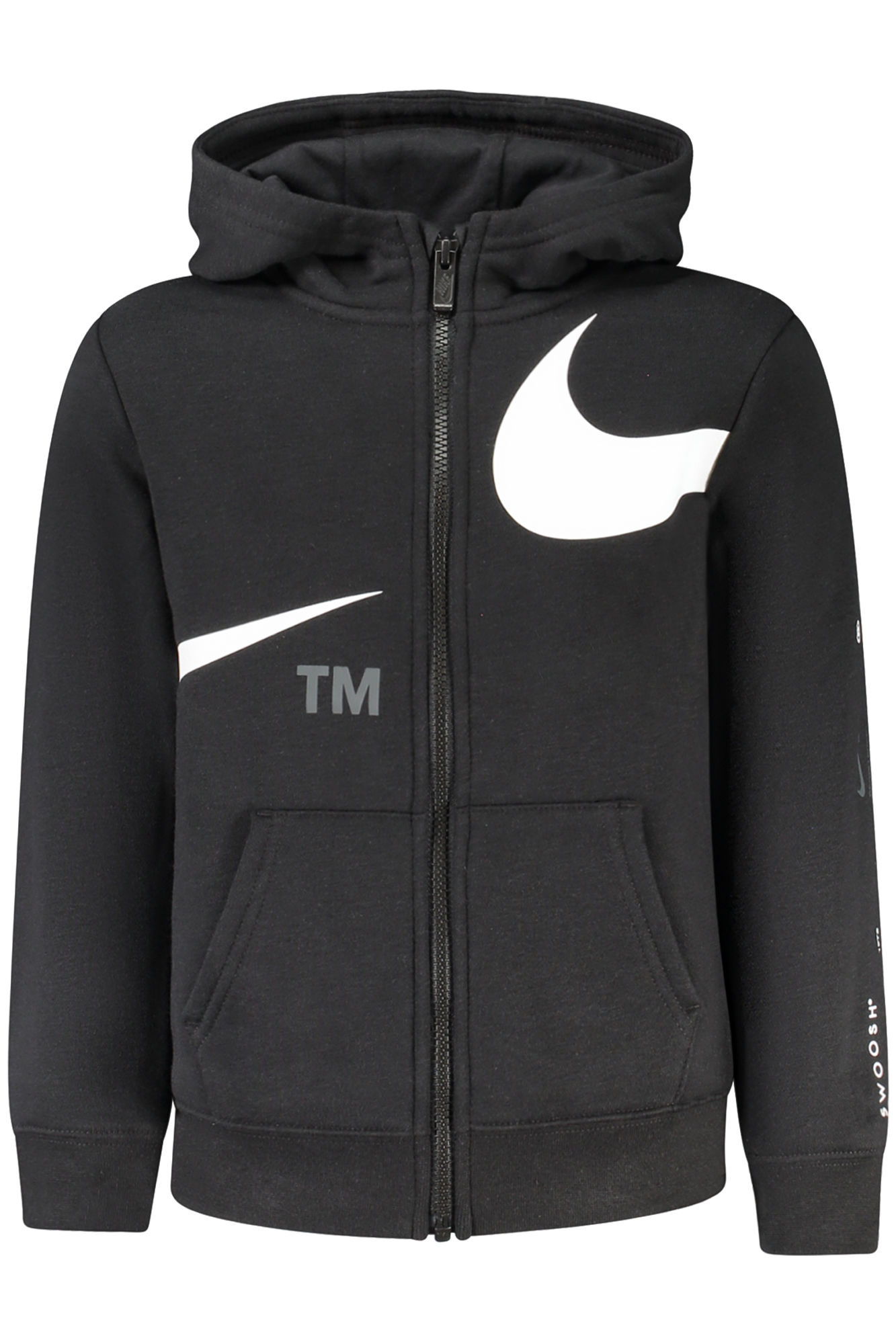 NIKE FELPA CON ZIP BAMBINO NERO