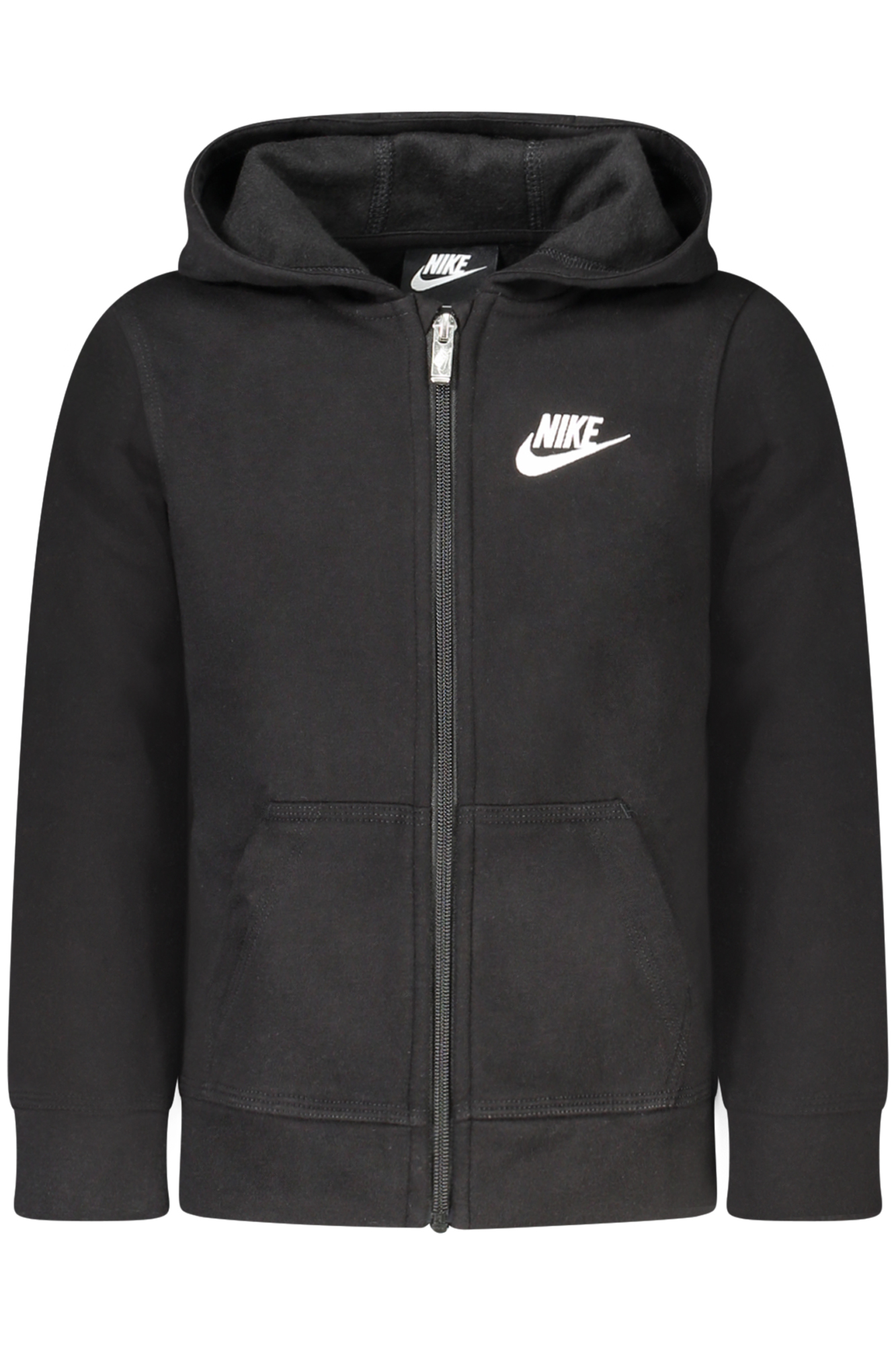 NIKE FELPA CON ZIP BAMBINO NERO