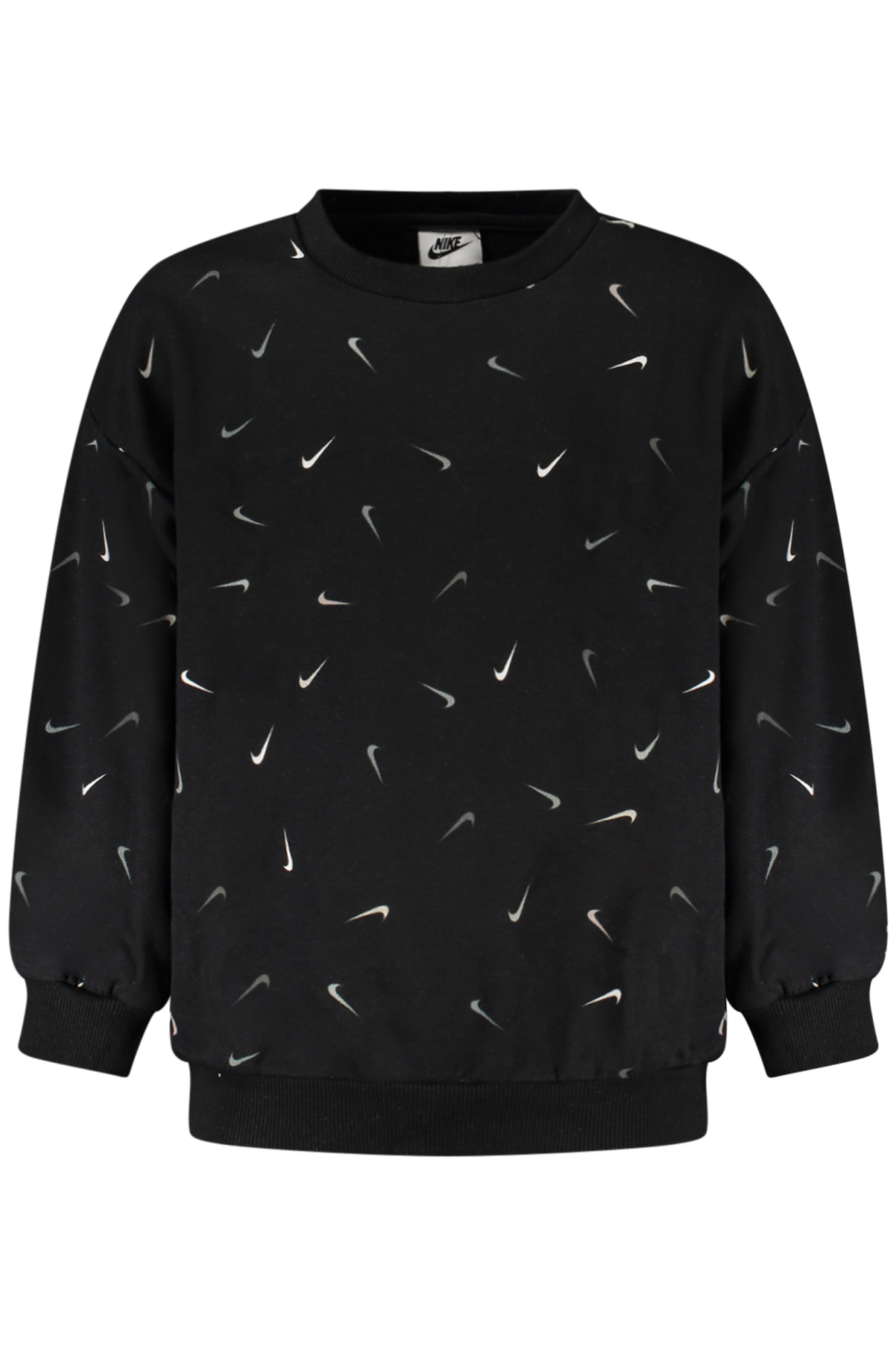 NIKE FELPA SENZA ZIP BAMBINA NERO