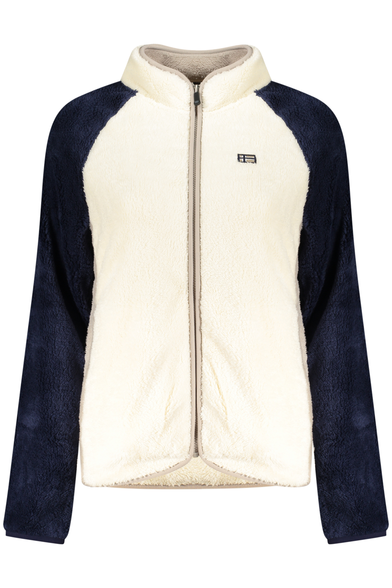 NORWAY 1963 FELPA CON ZIP DONNA BIANCO