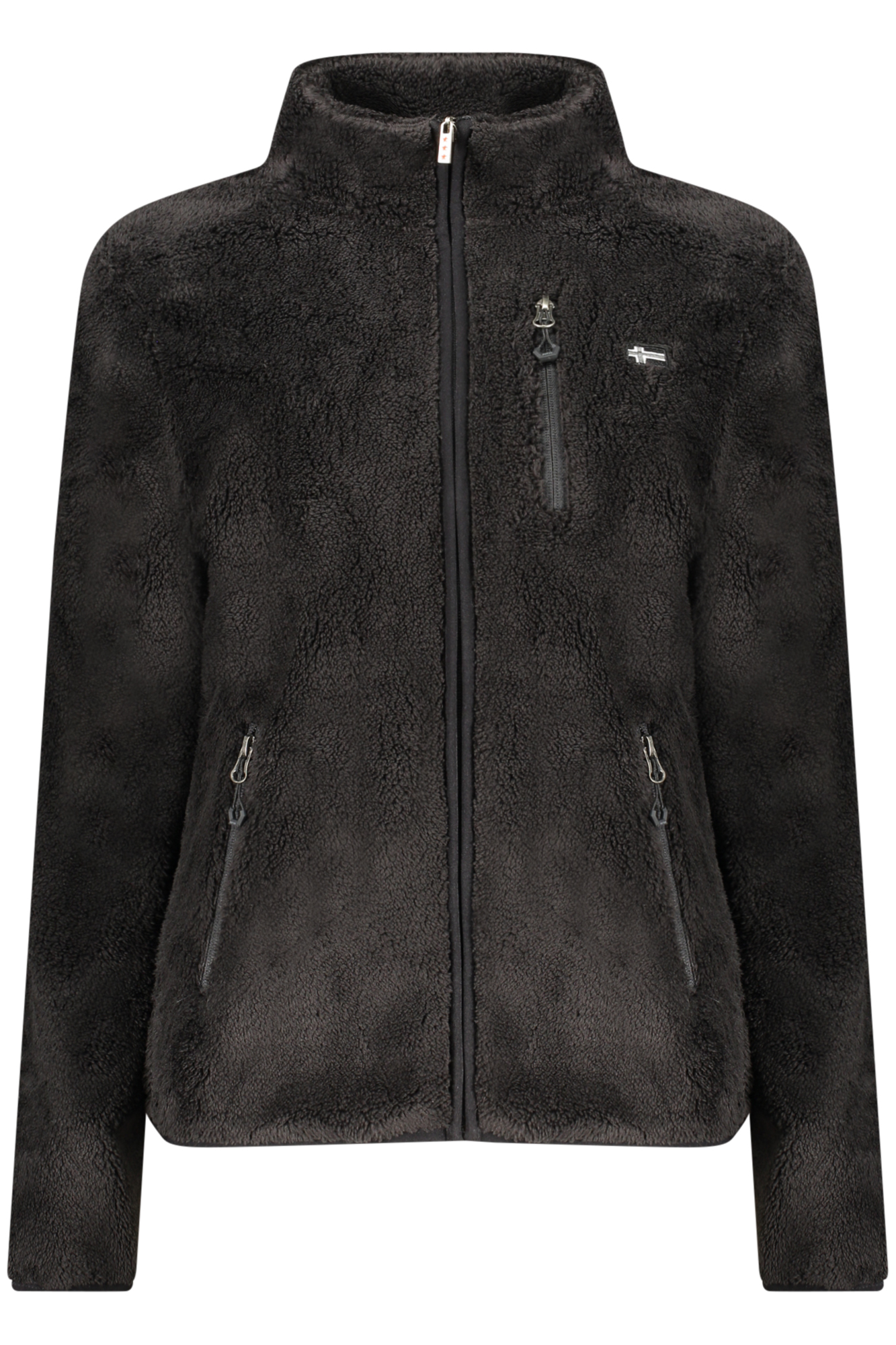 NORWAY 1963 FELPA CON ZIP DONNA NERO