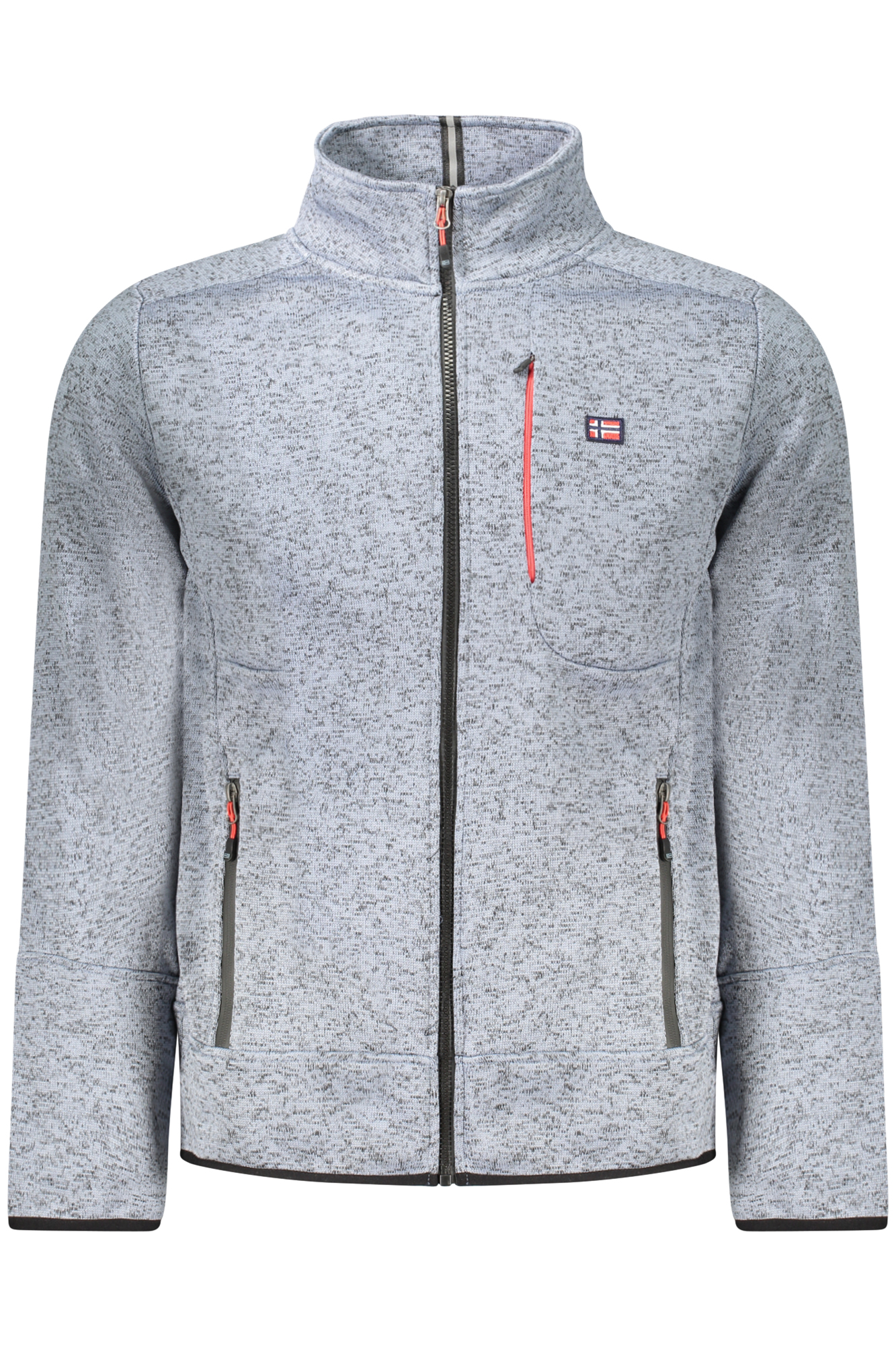 NORWAY 1963 FELPA CON ZIP UOMO AZZURRO