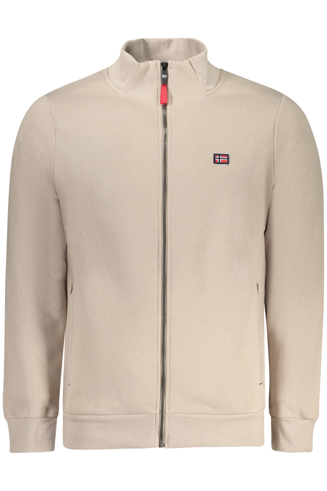 NORWAY 1963 FELPA CON ZIP UOMO BEIGE