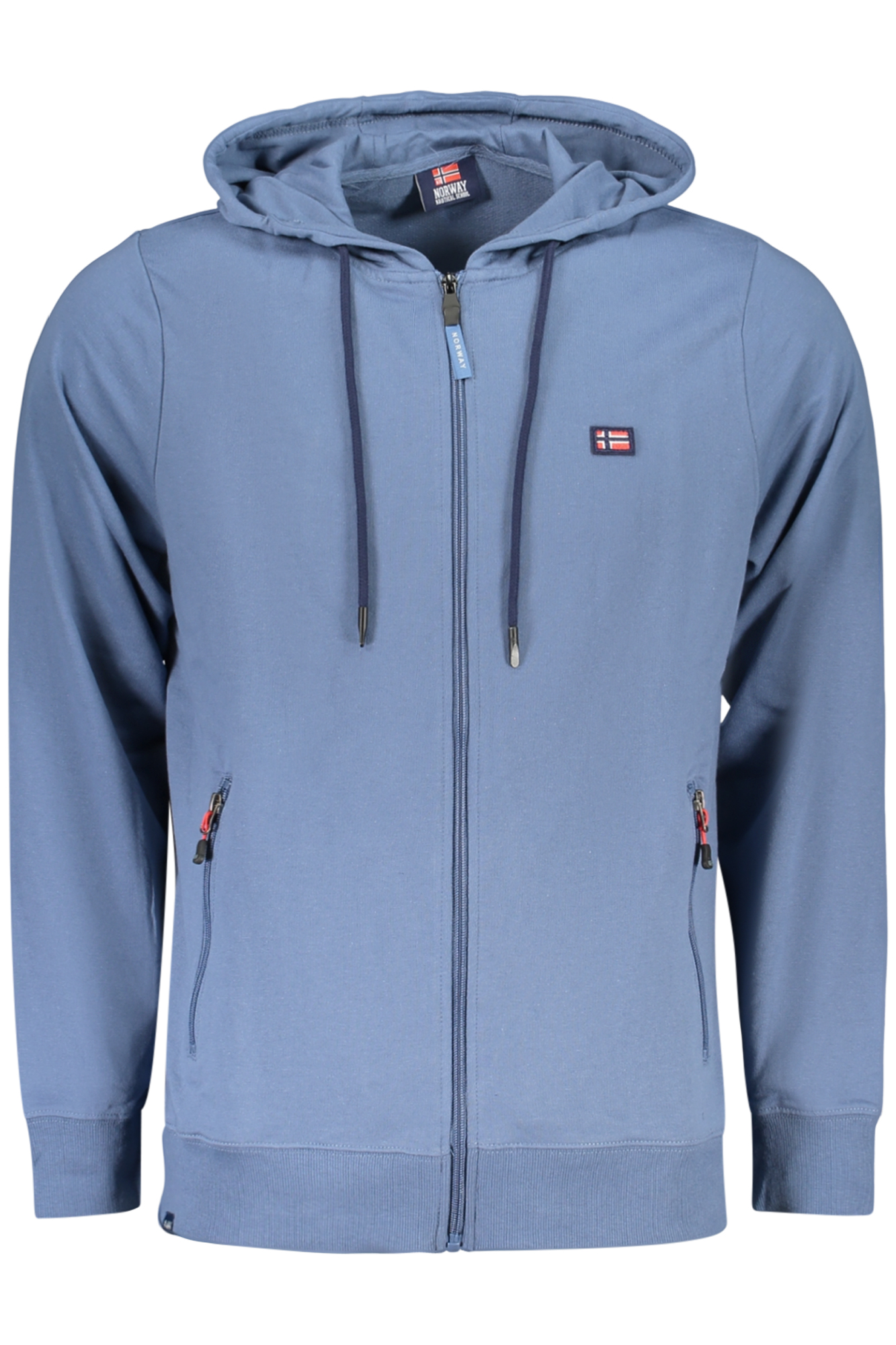 NORWAY 1963 FELPA CON ZIP UOMO BLU