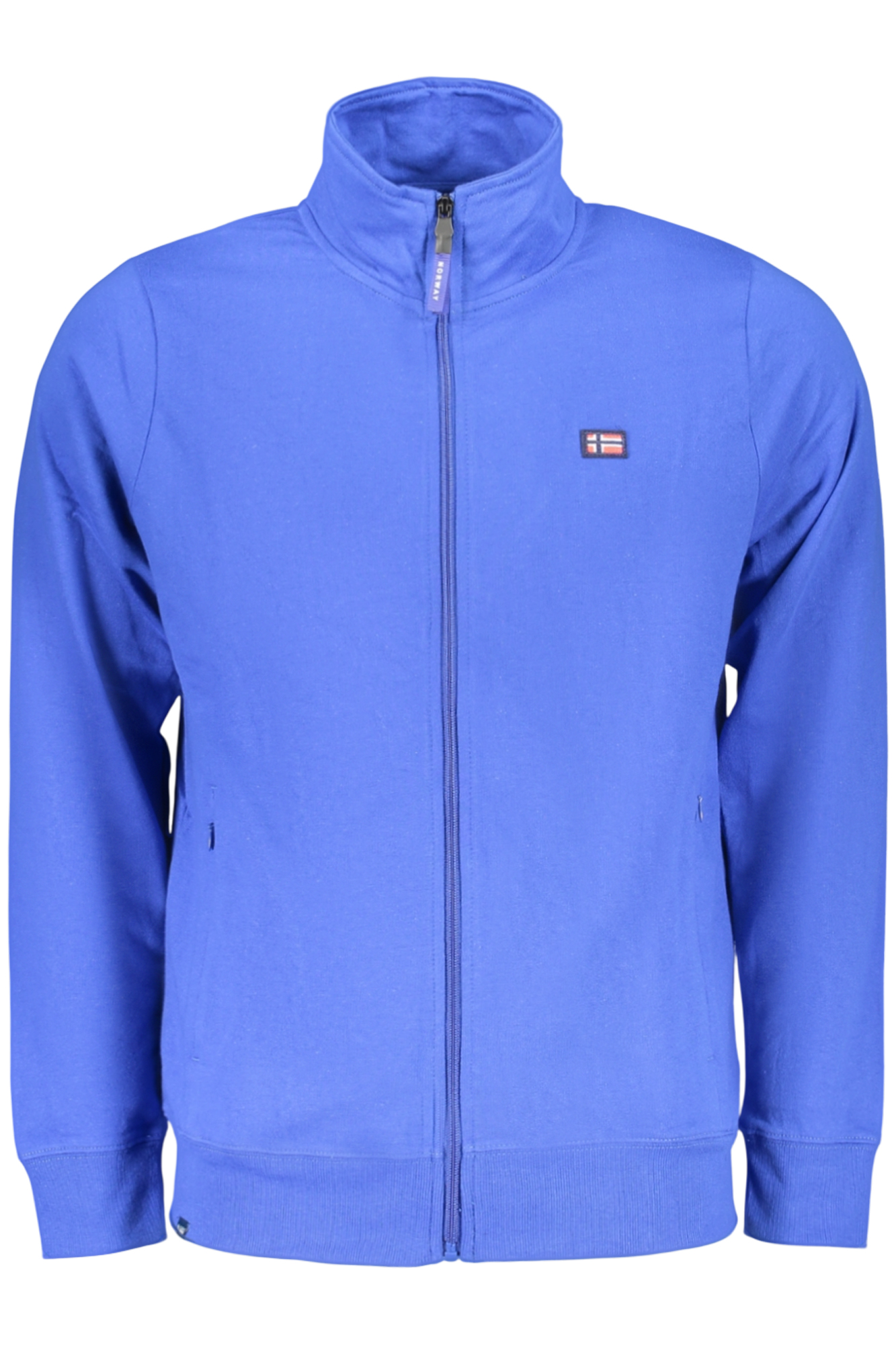 NORWAY 1963 FELPA CON ZIP UOMO BLU