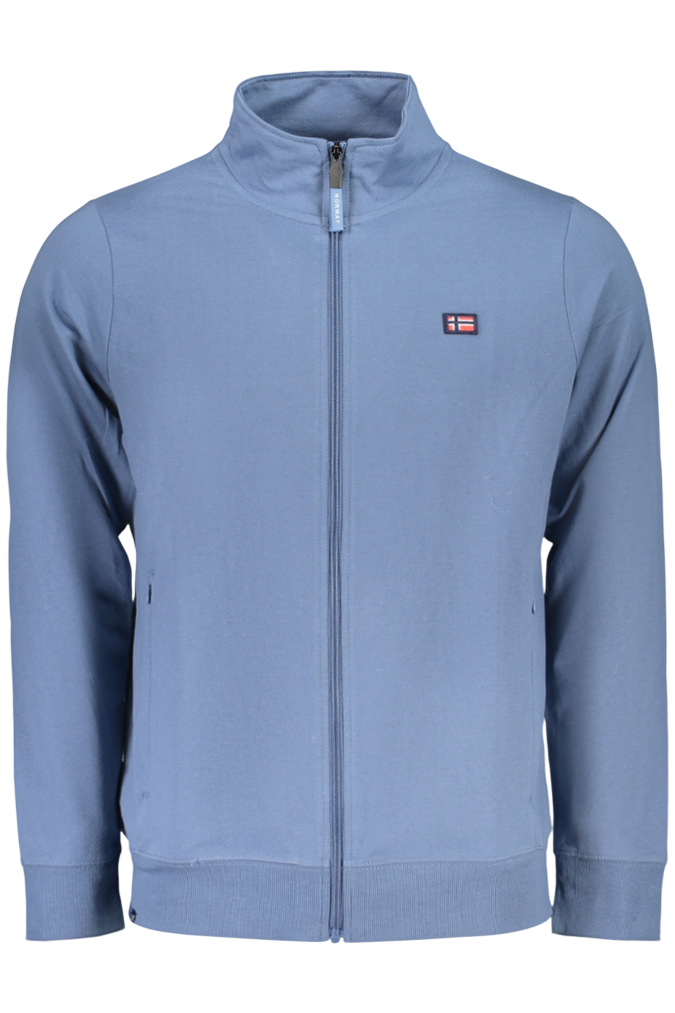 NORWAY 1963 FELPA CON ZIP UOMO BLU