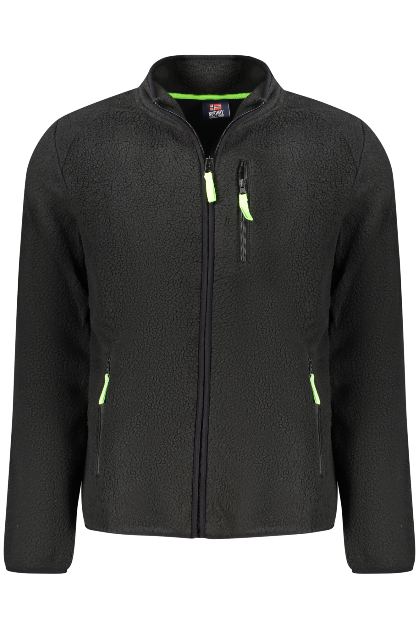 NORWAY 1963 FELPA CON ZIP UOMO NERO