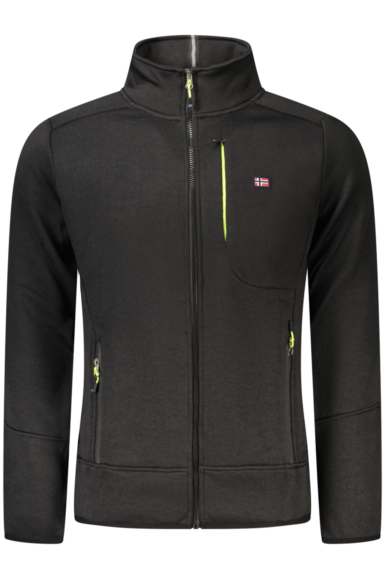 NORWAY 1963 FELPA CON ZIP UOMO NERO