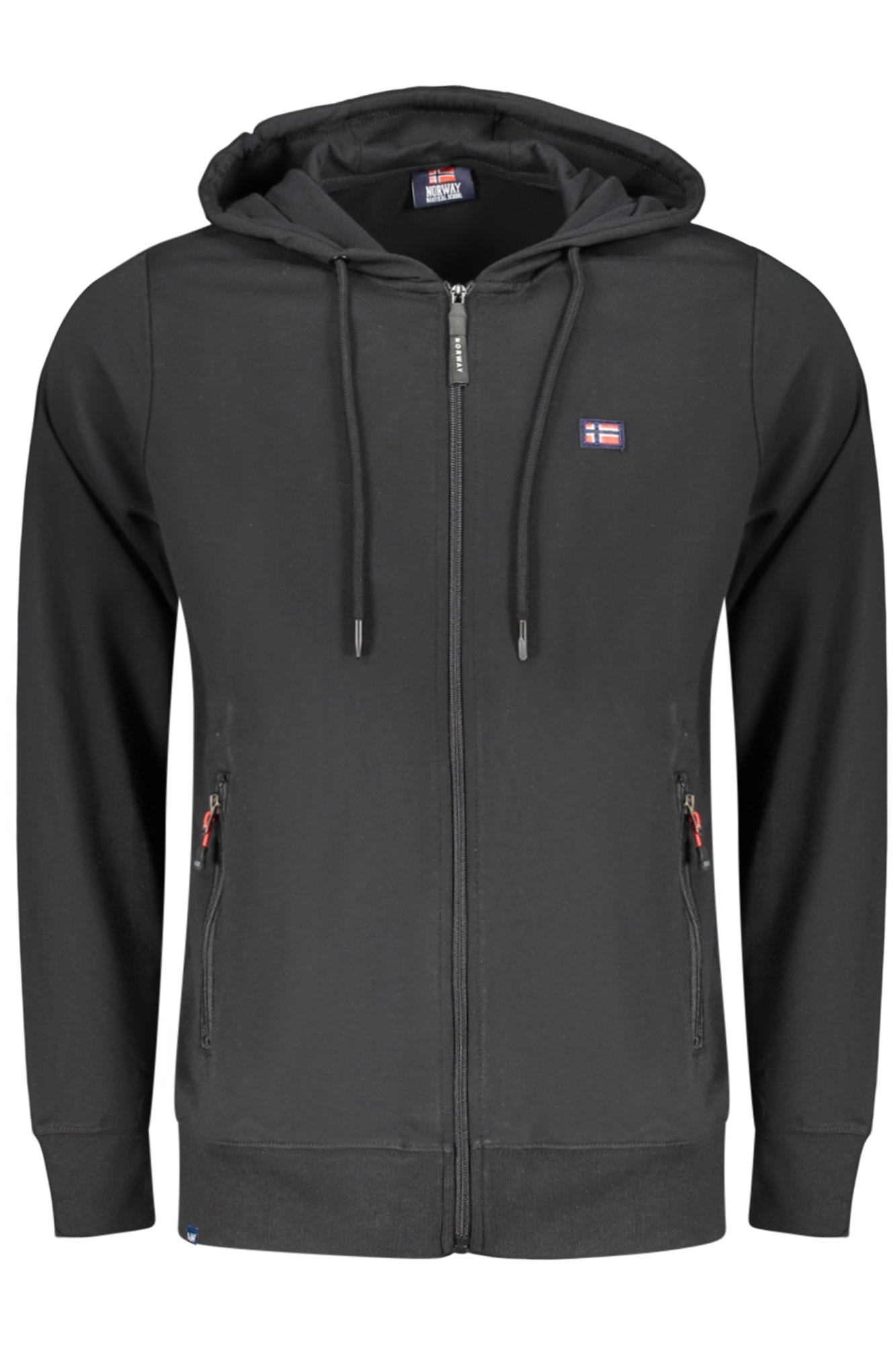NORWAY 1963 FELPA CON ZIP UOMO NERO