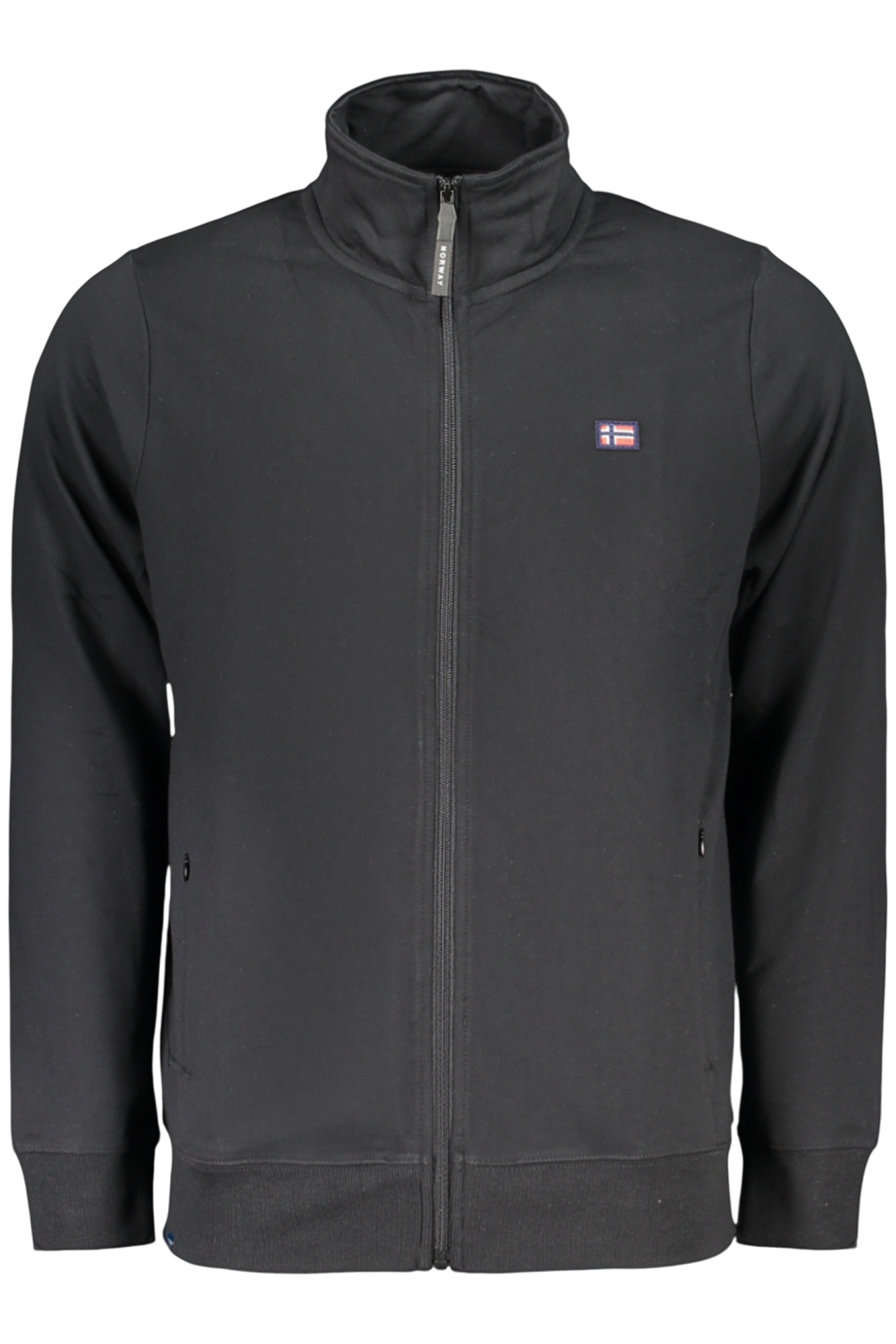 NORWAY 1963 FELPA CON ZIP UOMO NERO