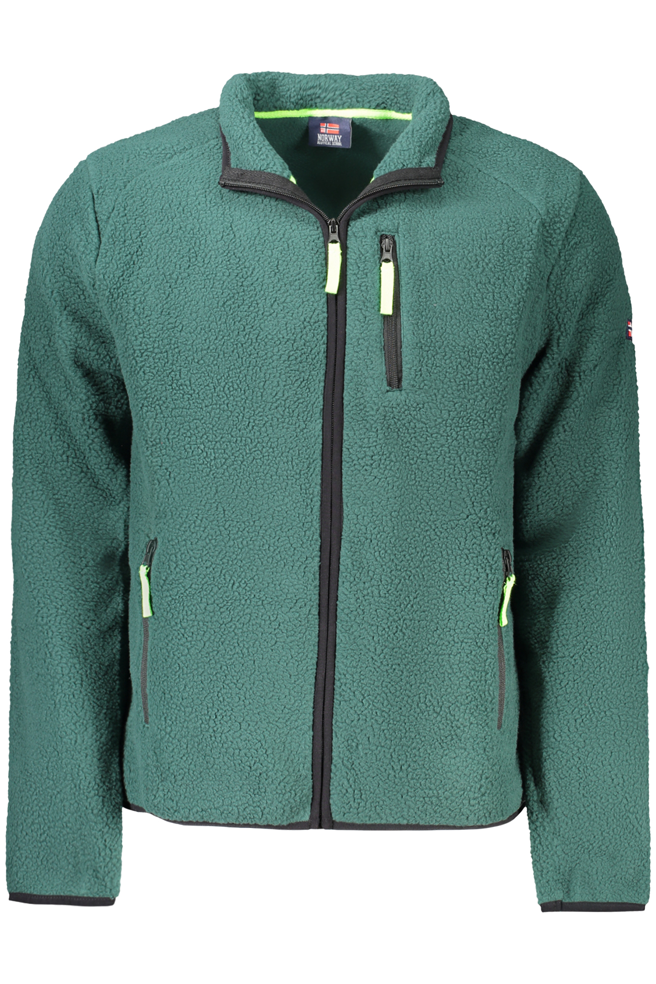 NORWAY 1963 FELPA CON ZIP UOMO VERDE