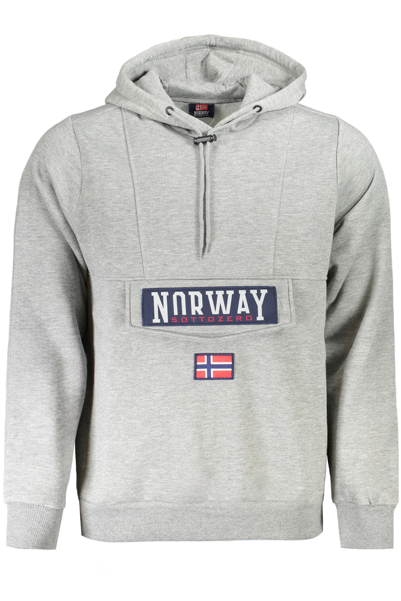 NORWAY 1963 FELPA SENZA ZIP UOMO GRIGIO