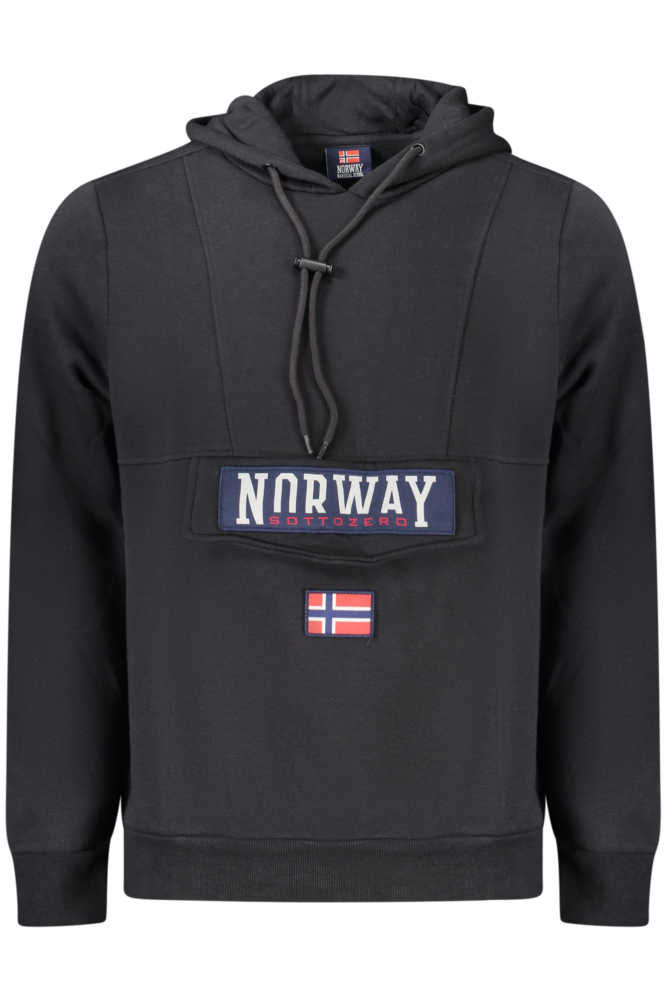 NORWAY 1963 FELPA SENZA ZIP UOMO NERO