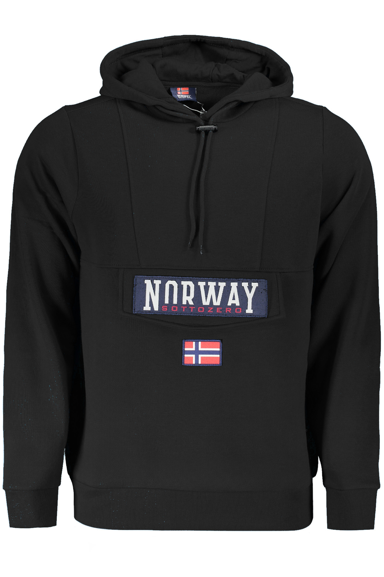 NORWAY 1963 FELPA SENZA ZIP UOMO NERO