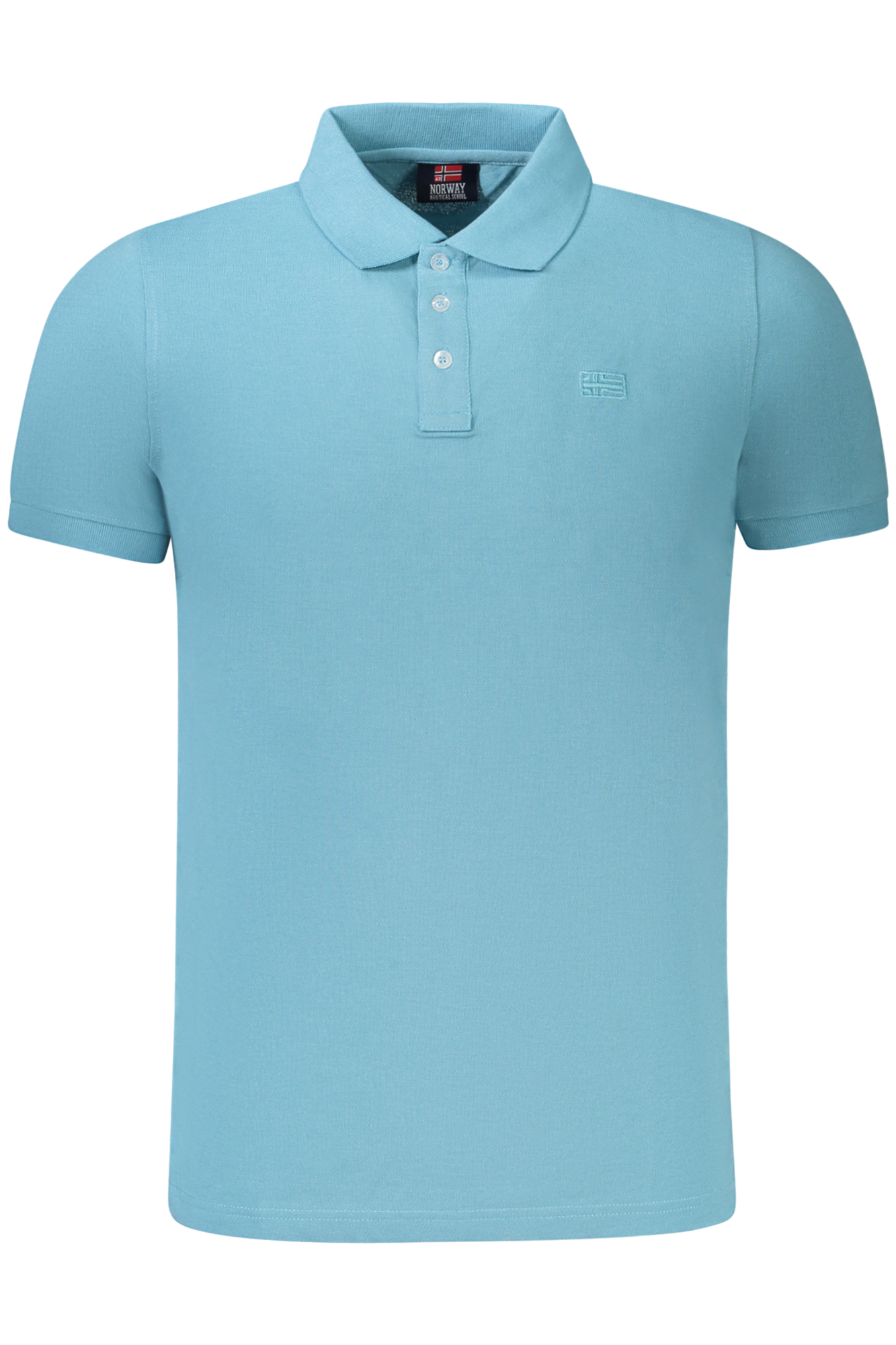 NORWAY 1963 POLO MANICHE CORTE UOMO AZZURRO