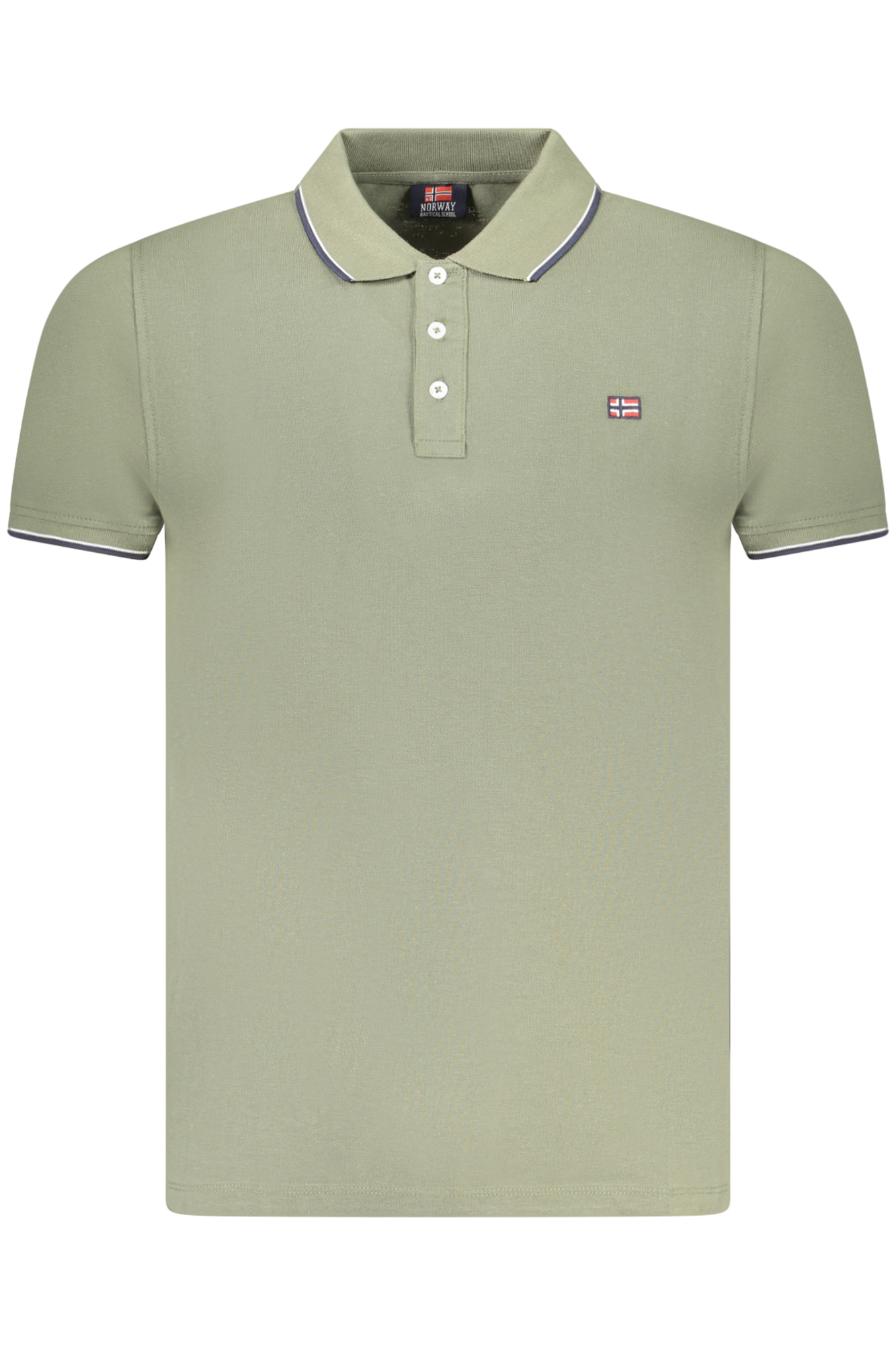 NORWAY 1963 POLO MANICHE CORTE UOMO VERDE