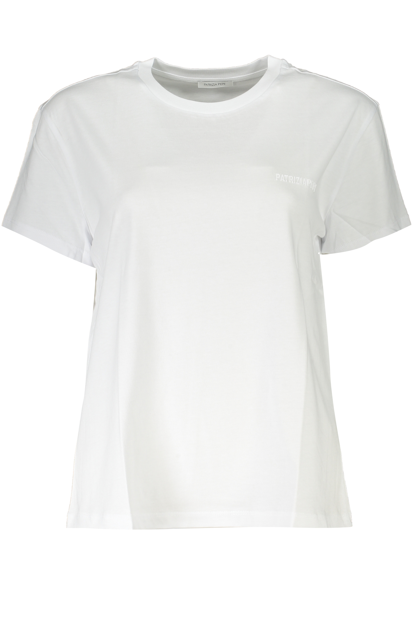 PATRIZIA PEPE T-SHIRT MANICHE CORTE DONNA BIANCO