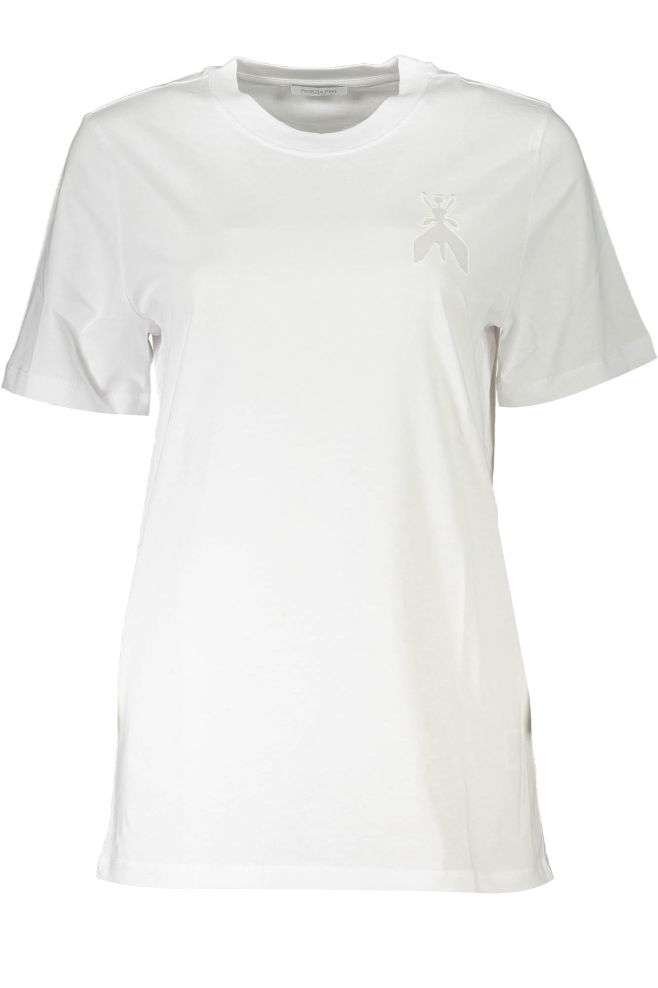 PATRIZIA PEPE T-SHIRT MANICHE CORTE DONNA BIANCO