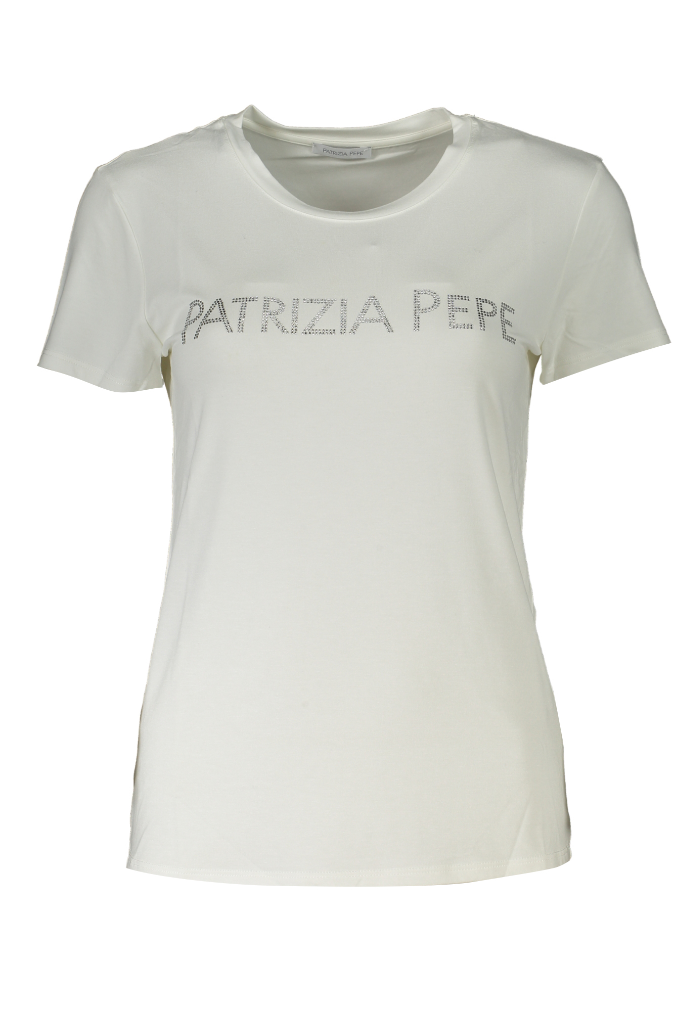 PATRIZIA PEPE T-SHIRT MANICHE CORTE DONNA BIANCO
