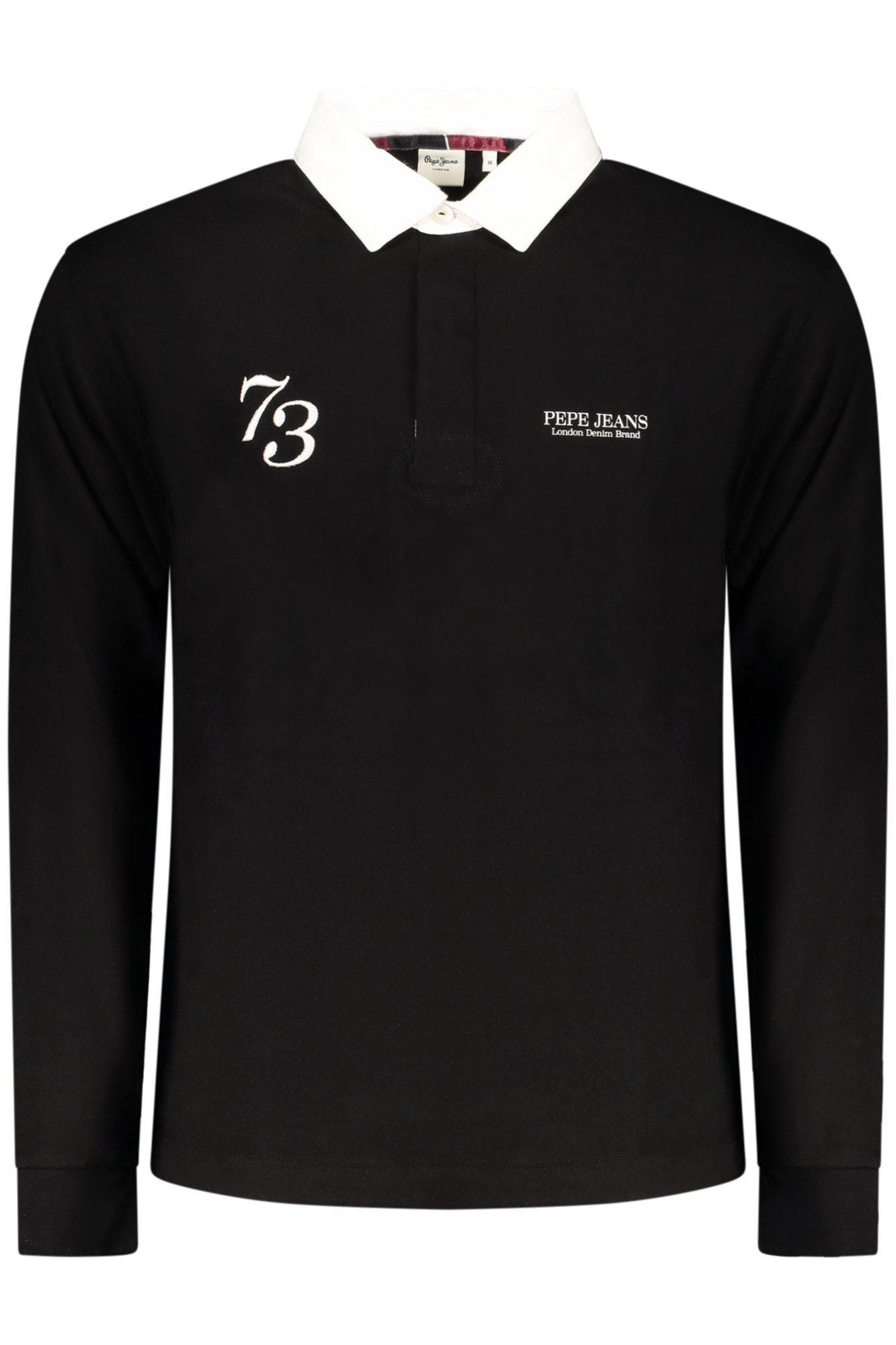 PEPE JEANS POLO MANICHE LUNGHE UOMO NERO