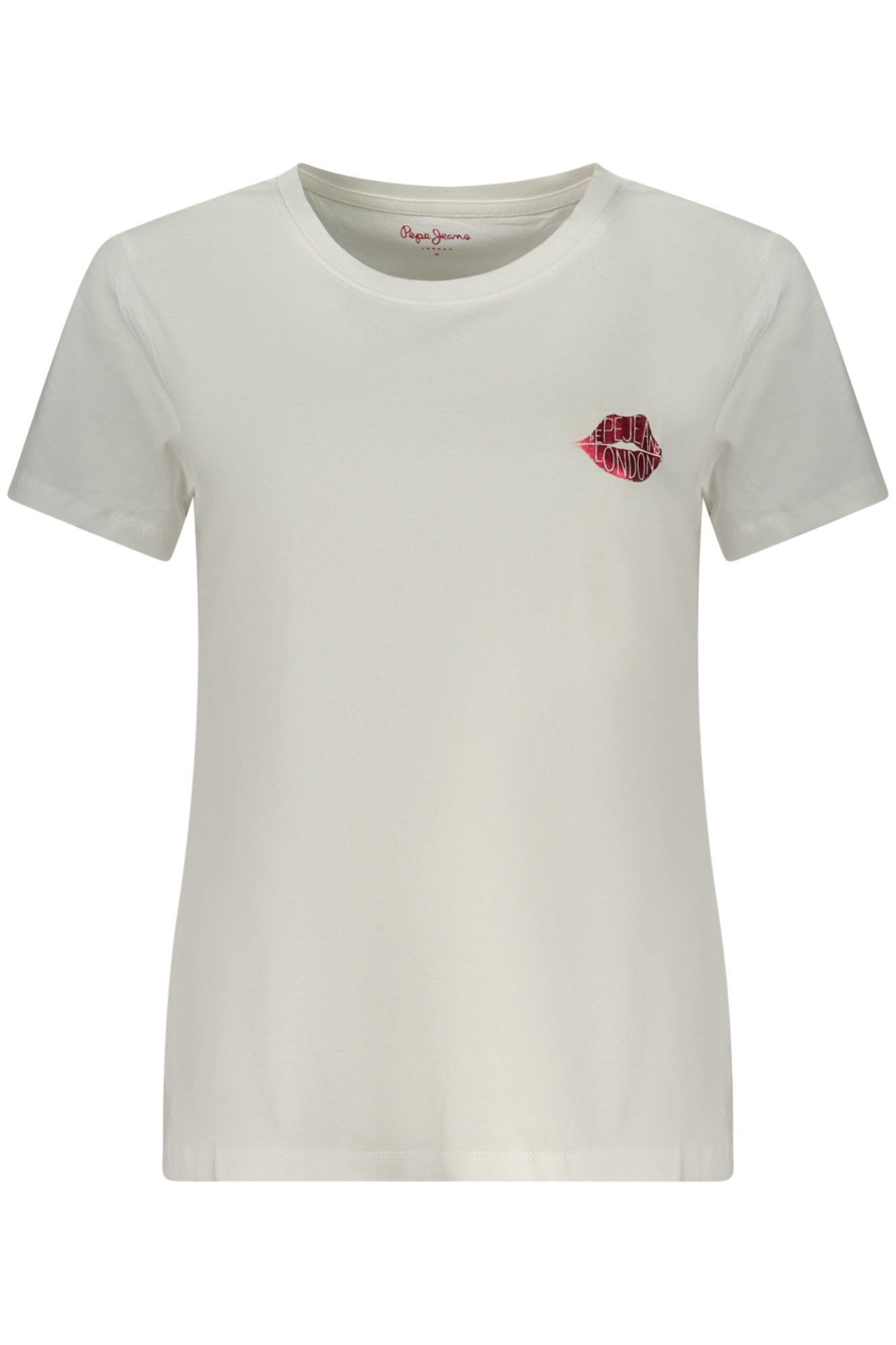 PEPE JEANS T-SHIRT MANICHE CORTE DONNA BIANCO