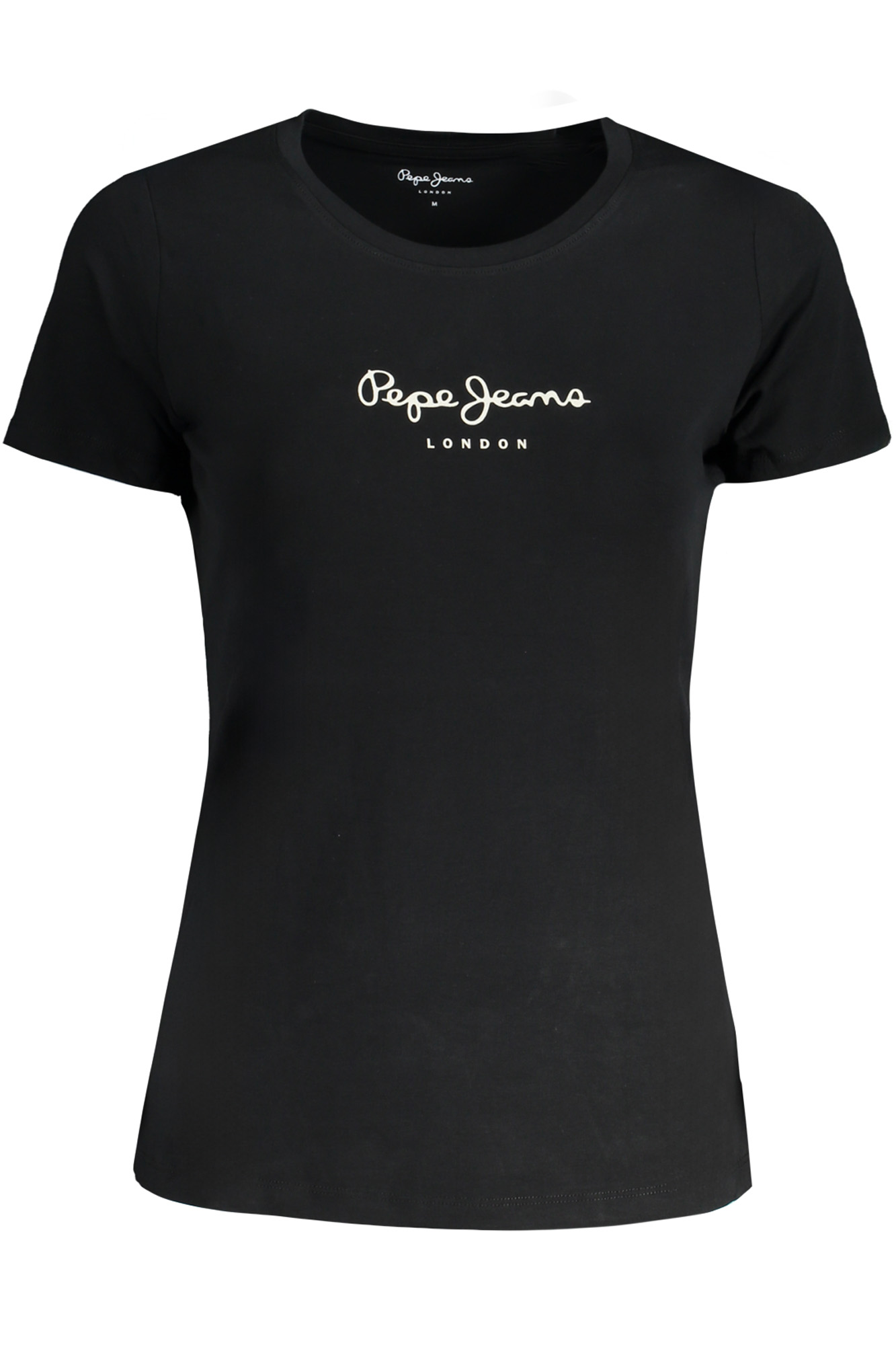 PEPE JEANS T-SHIRT MANICHE CORTE DONNA NERO
