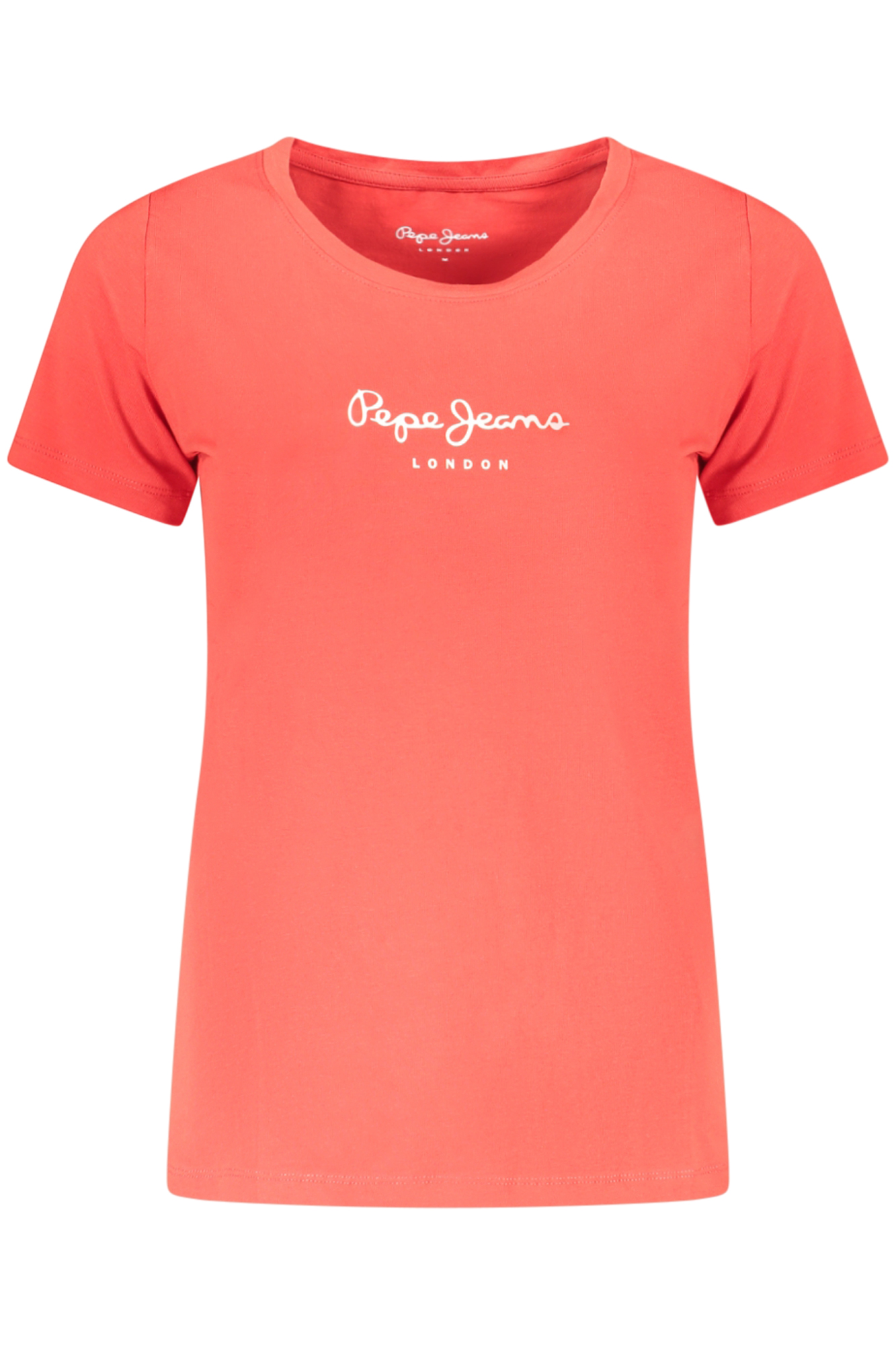 PEPE JEANS T-SHIRT MANICHE CORTE DONNA ROSSO