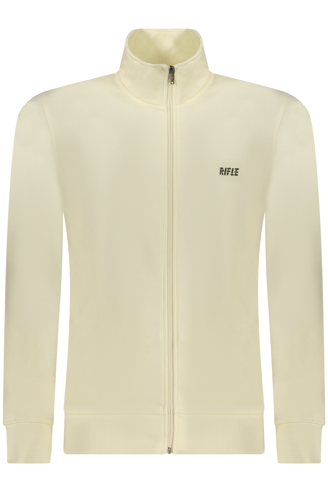RIFLE FELPA CON ZIP UOMO BIANCO