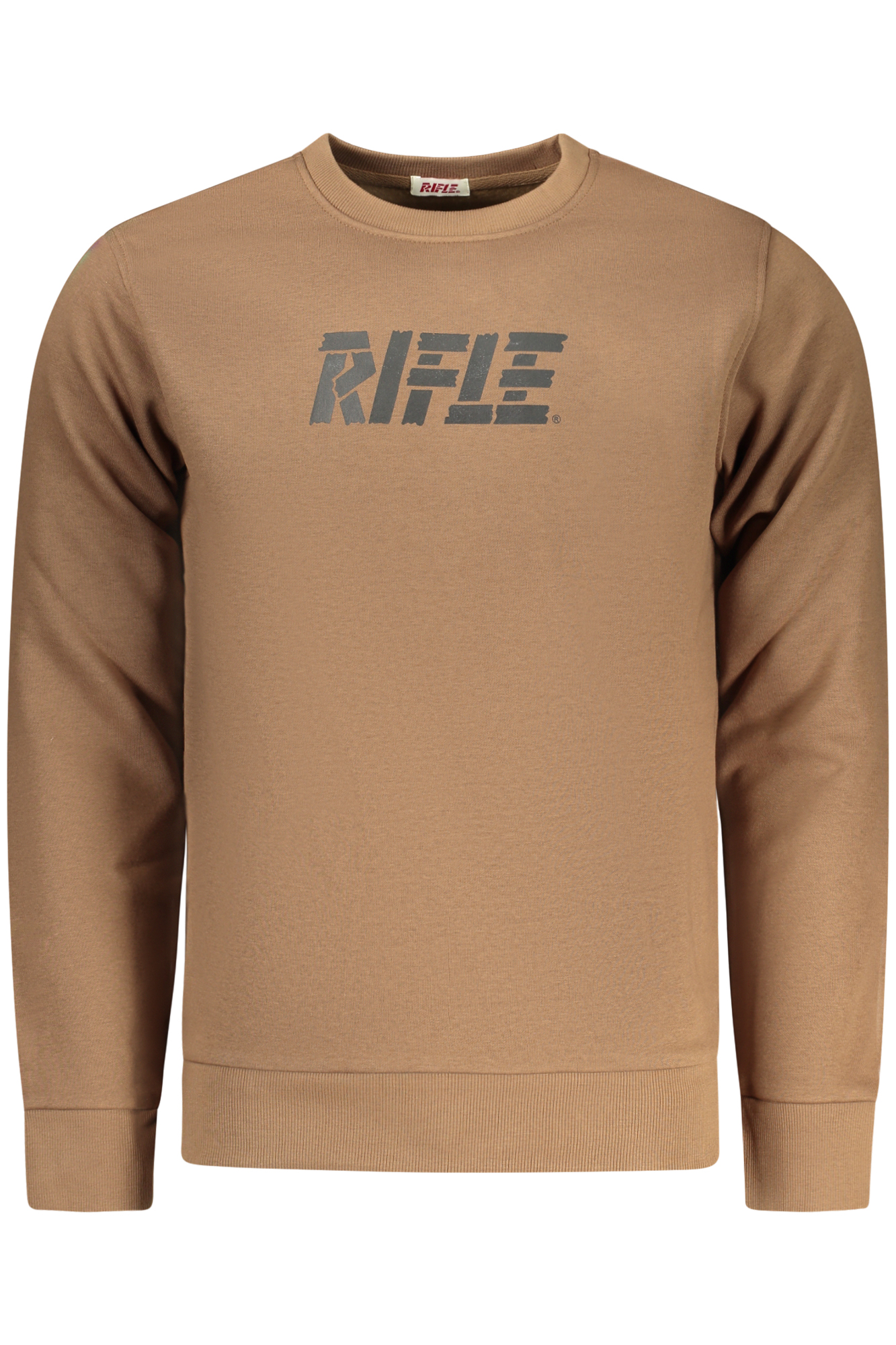 RIFLE FELPA SENZA ZIP UOMO MARRONE