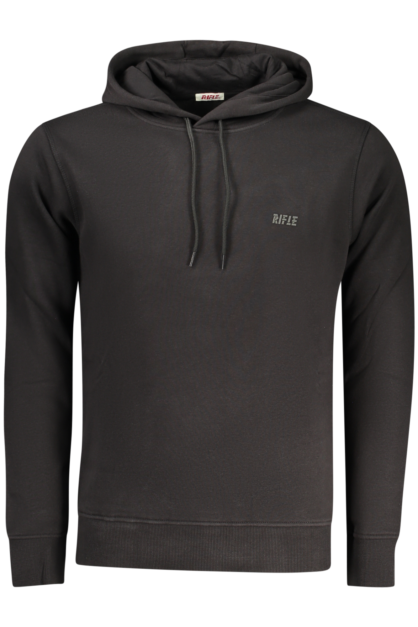RIFLE FELPA SENZA ZIP UOMO NERO