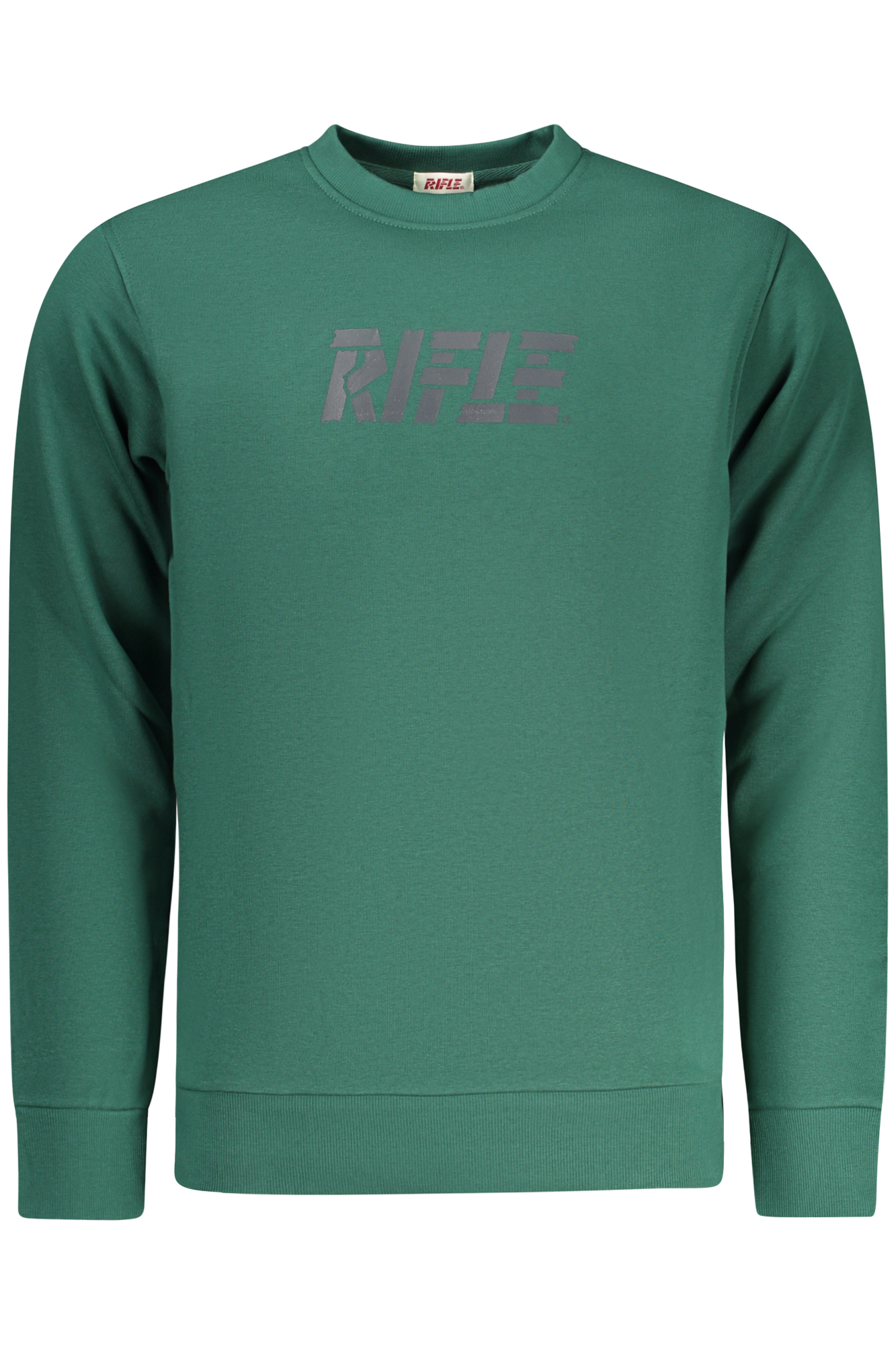 RIFLE FELPA SENZA ZIP UOMO VERDE