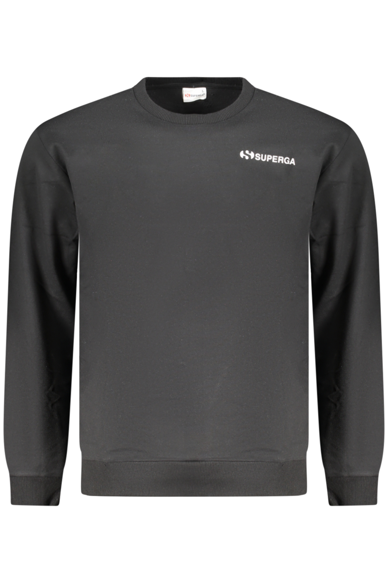 SUPERGA FELPA SENZA ZIP UOMO NERO