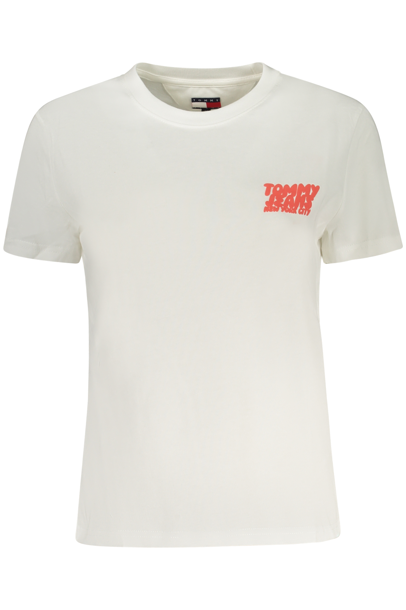 TOMMY HILFIGER T-SHIRT MANICHE CORTE DONNA BEIGE
