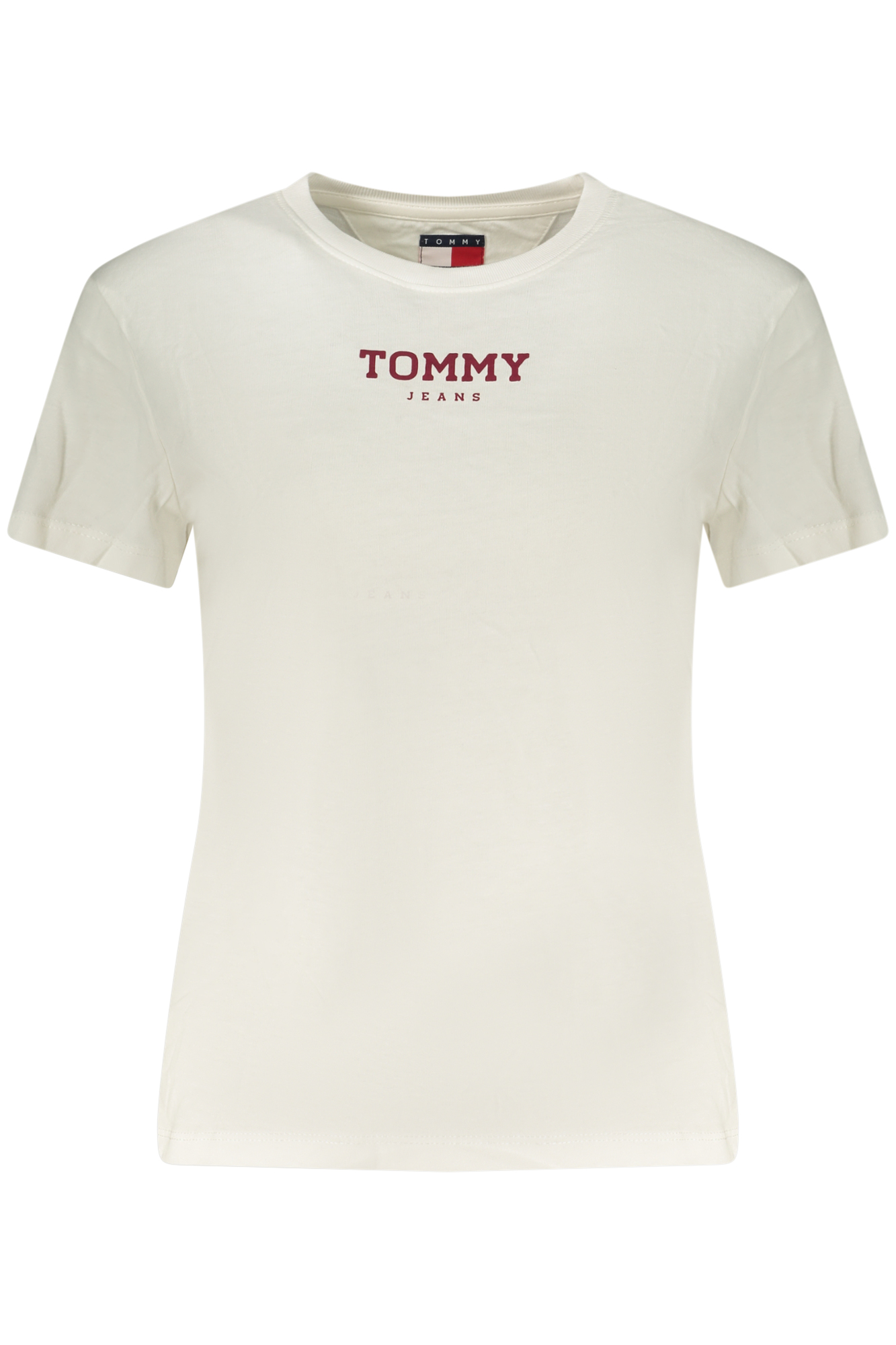 TOMMY HILFIGER T-SHIRT MANICHE CORTE DONNA BIANCO