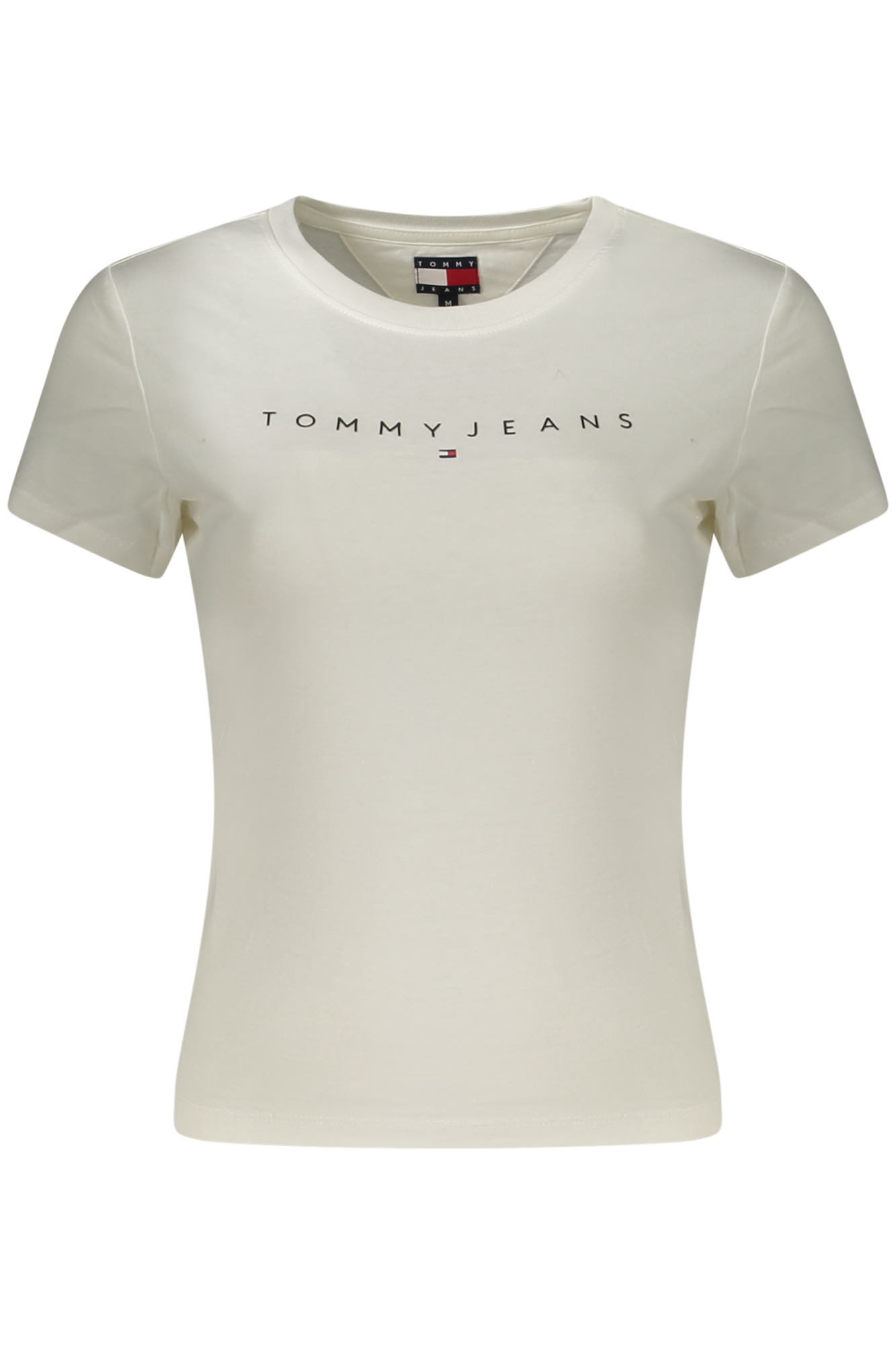 TOMMY HILFIGER T-SHIRT MANICHE CORTE DONNA BIANCO