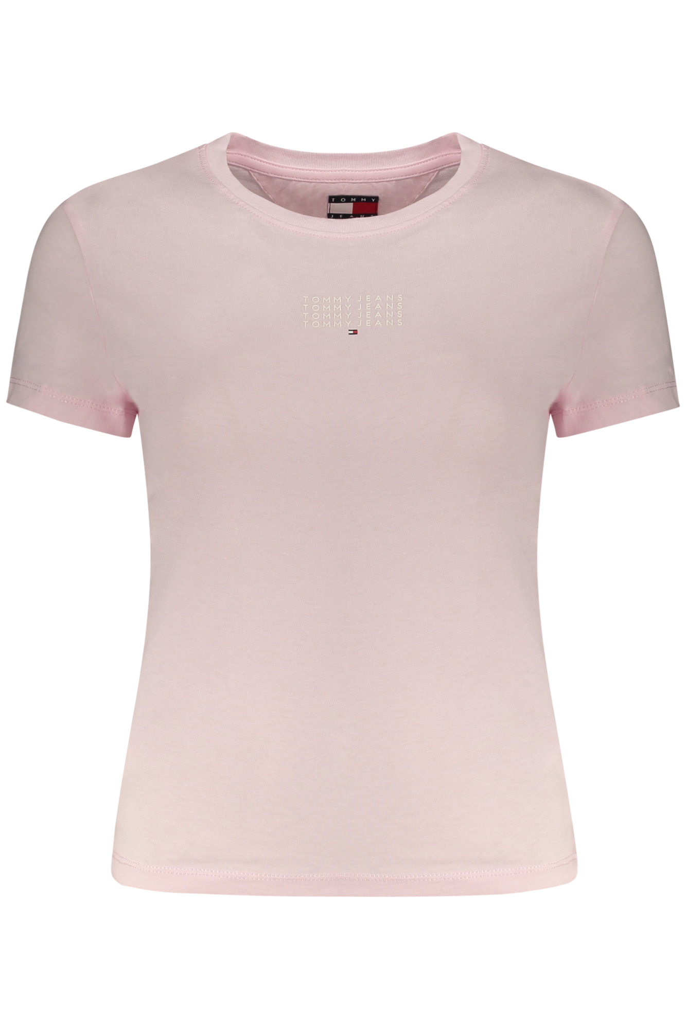 TOMMY HILFIGER T-SHIRT MANICHE CORTE DONNA ROSA