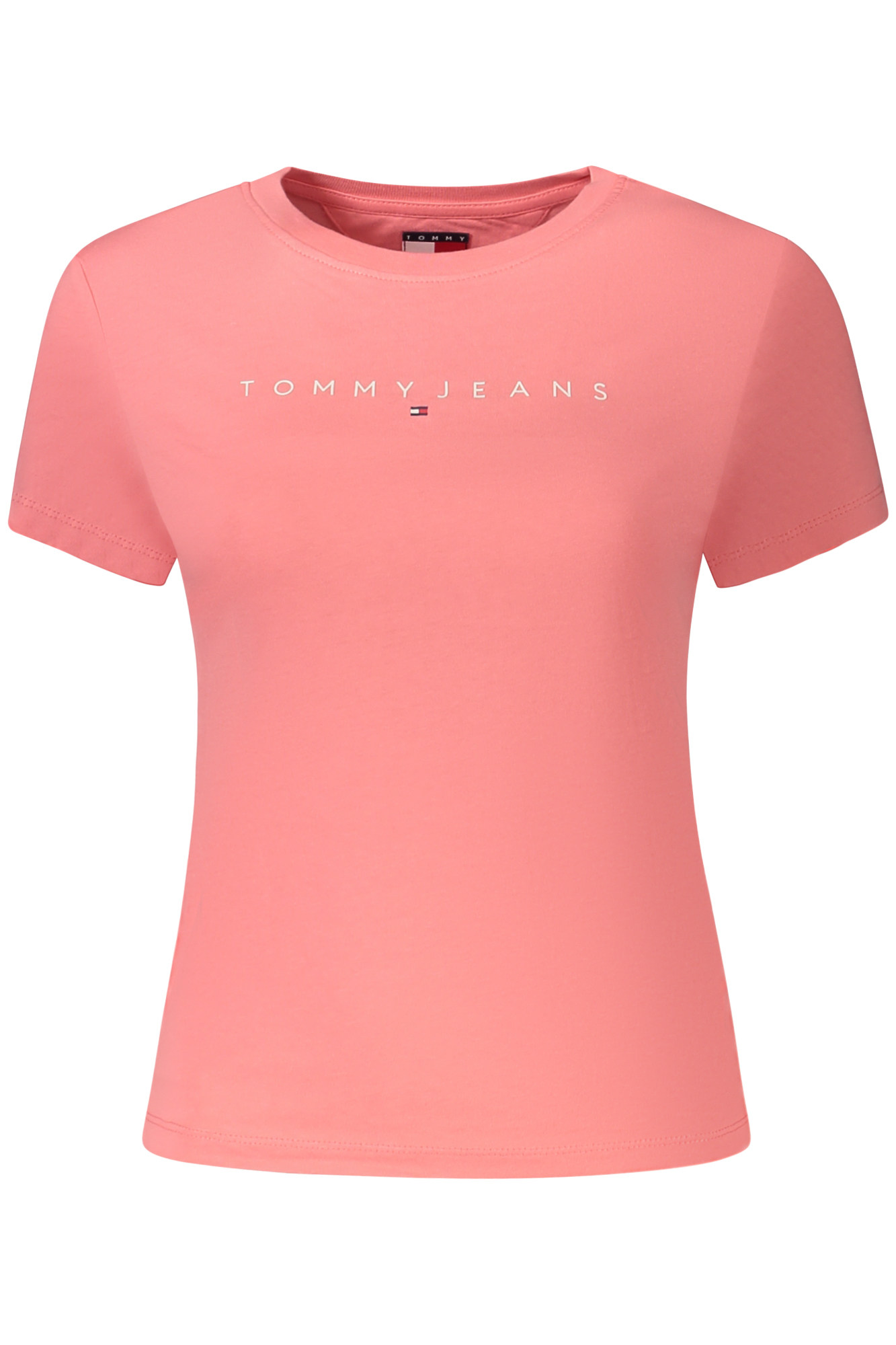 TOMMY HILFIGER T-SHIRT MANICHE CORTE DONNA ROSA
