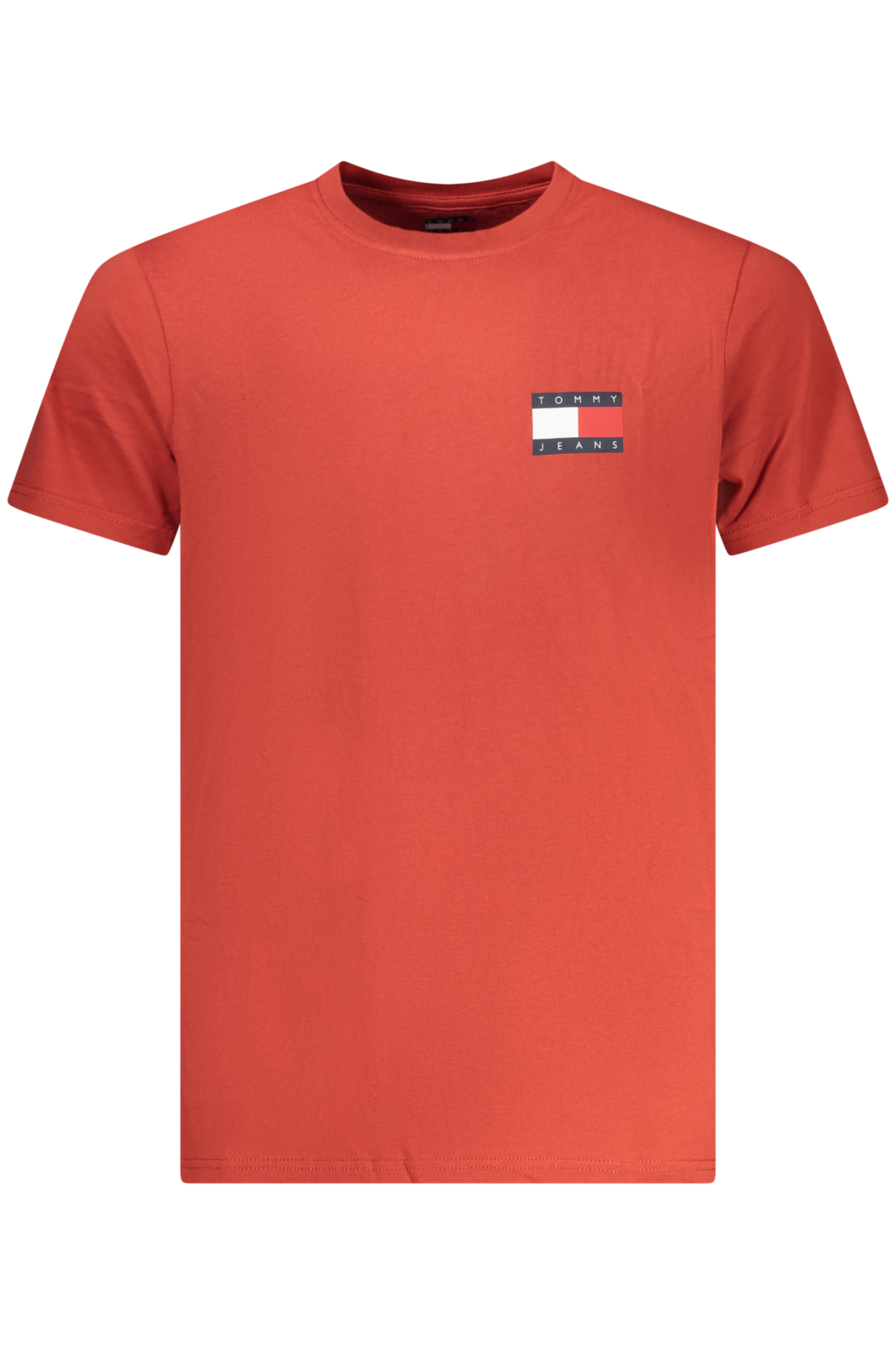TOMMY HILFIGER T-SHIRT MANICHE CORTE UOMO ROSSO